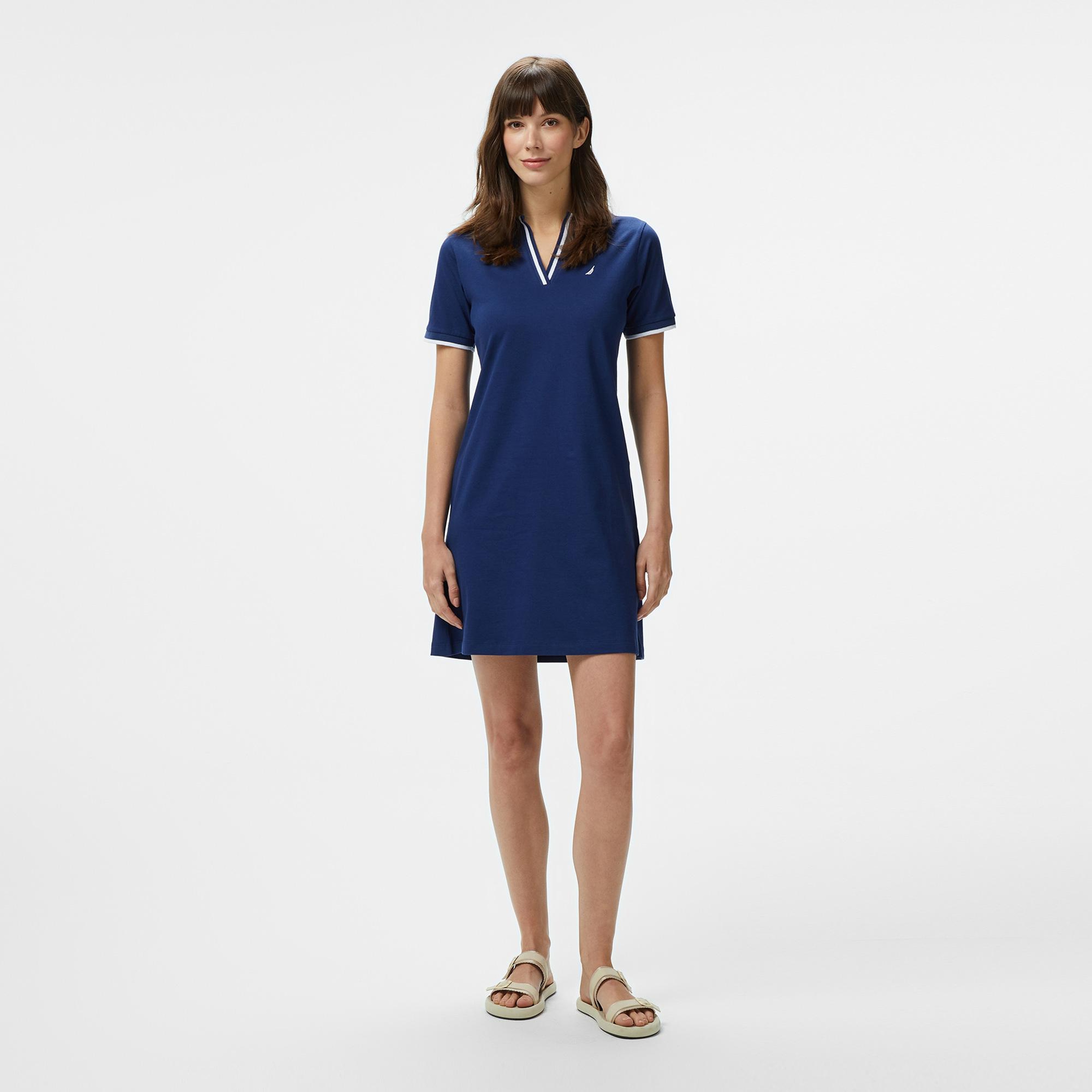 Nautica Kadın Lacivert Regular Fit Elbise