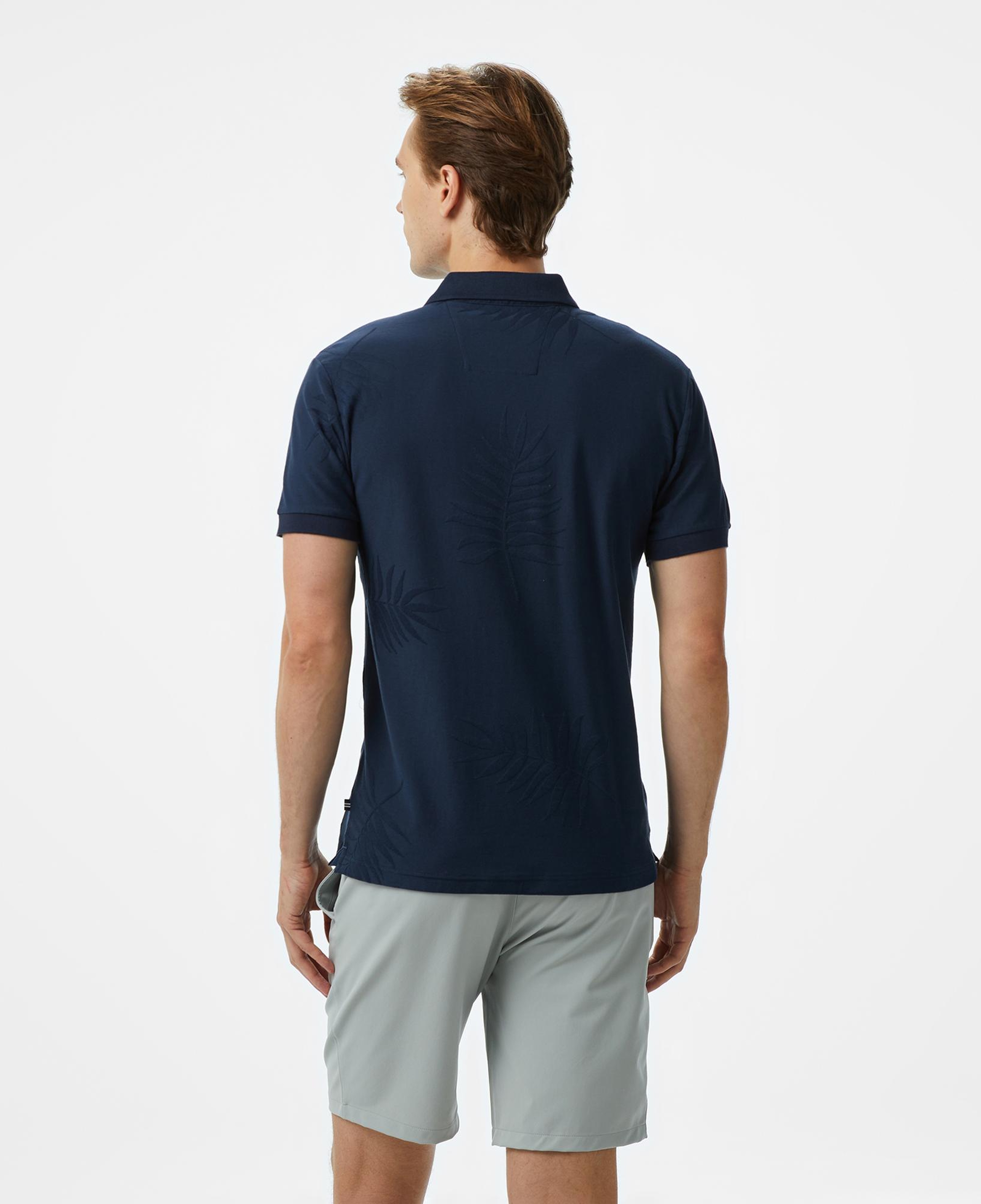 Nautica Erkek Lacivert Classic Fit Desenli Polo