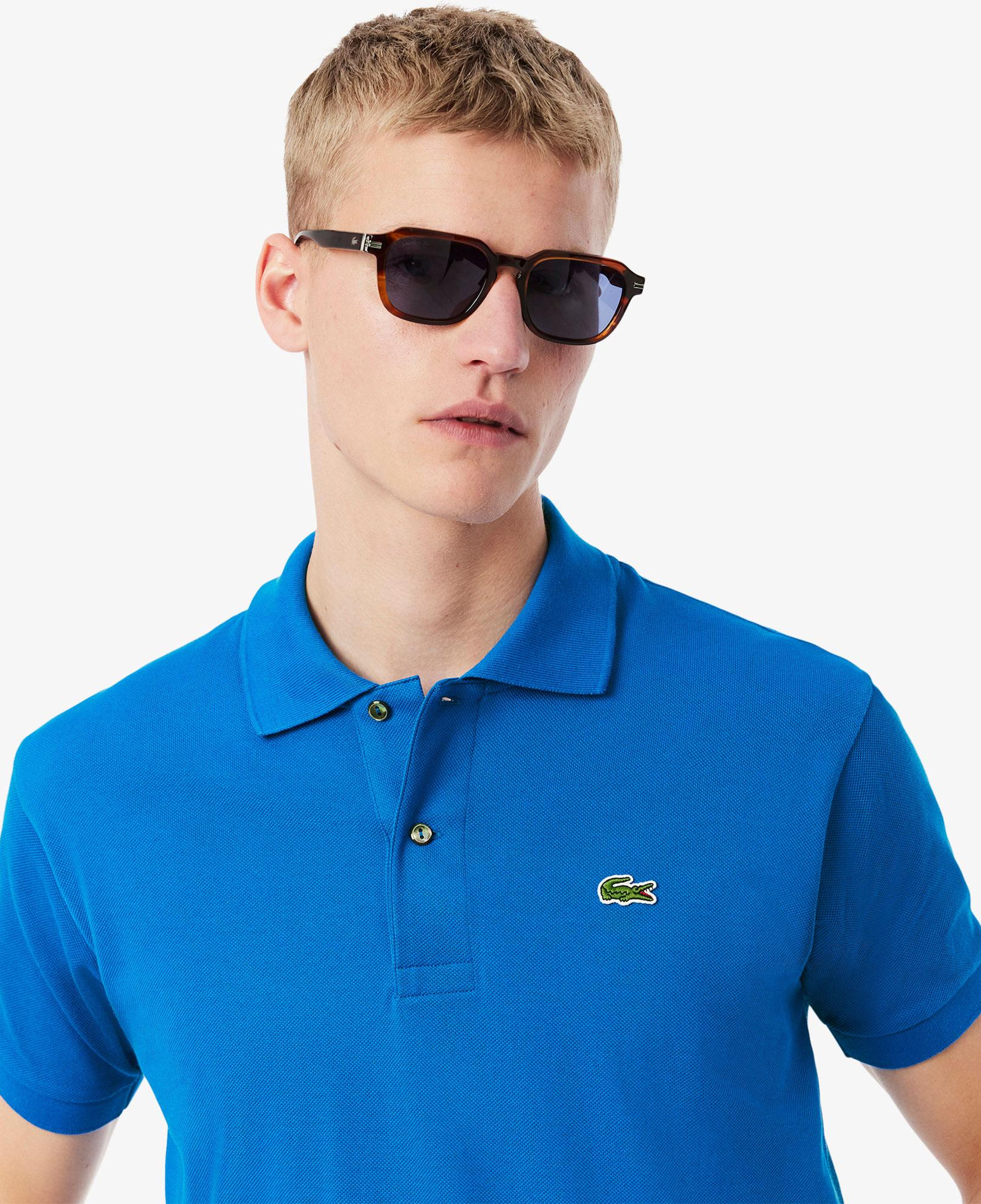L.12.12 Erkek Classic Fit Mavi Polo