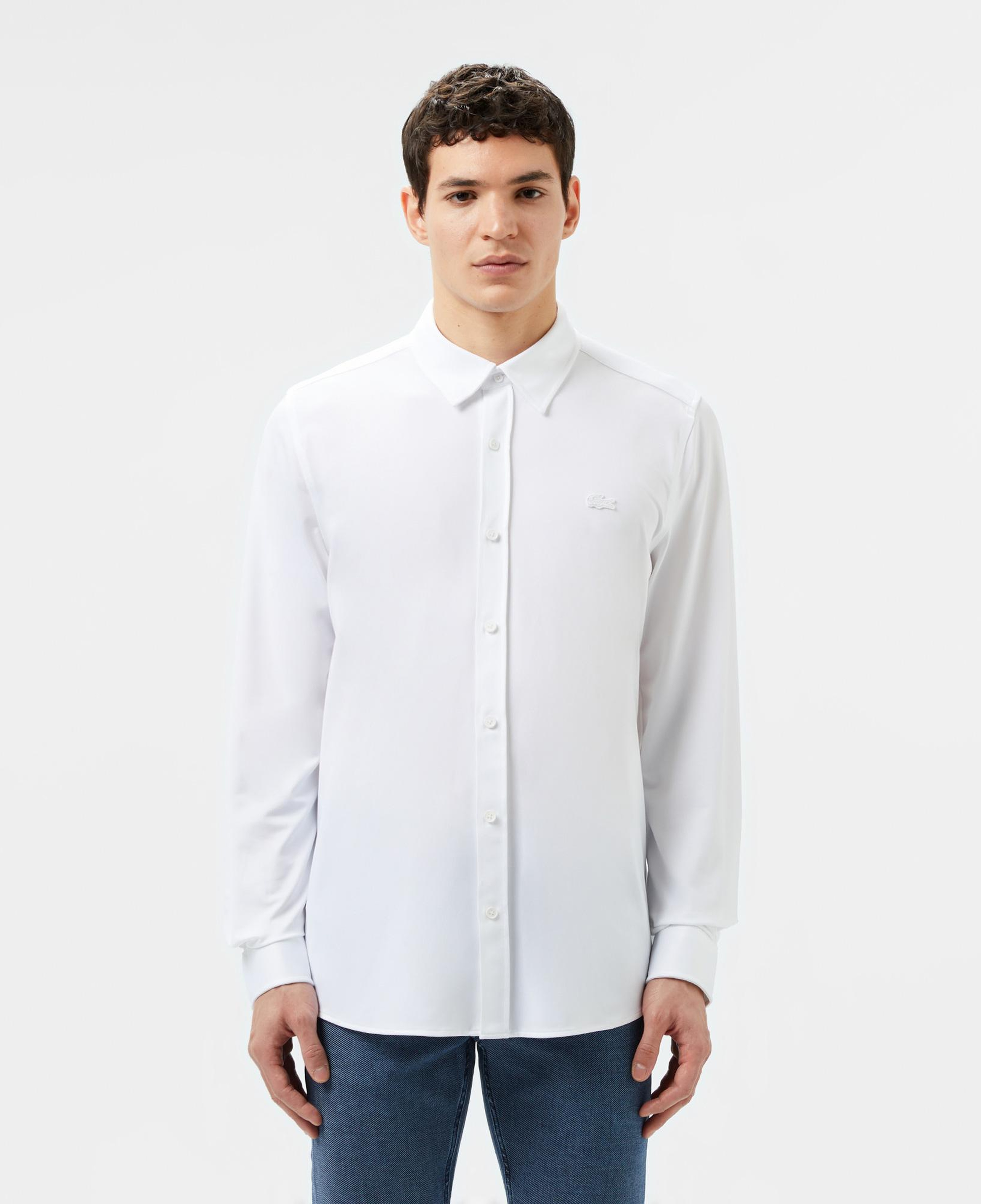 Erkek Slim Fit Beyaz Gömlek