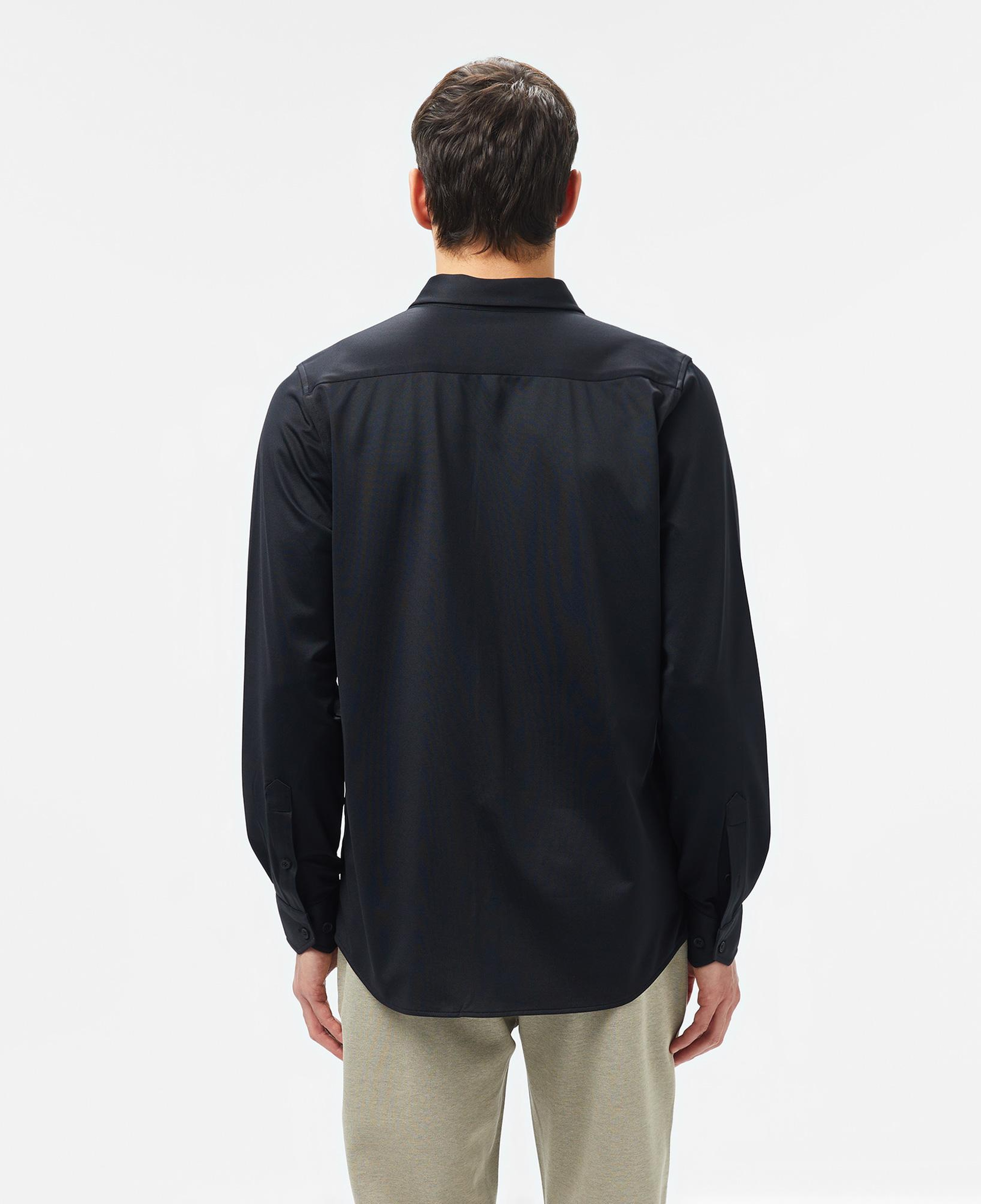 Erkek Slim Fit Siyah Gömlek