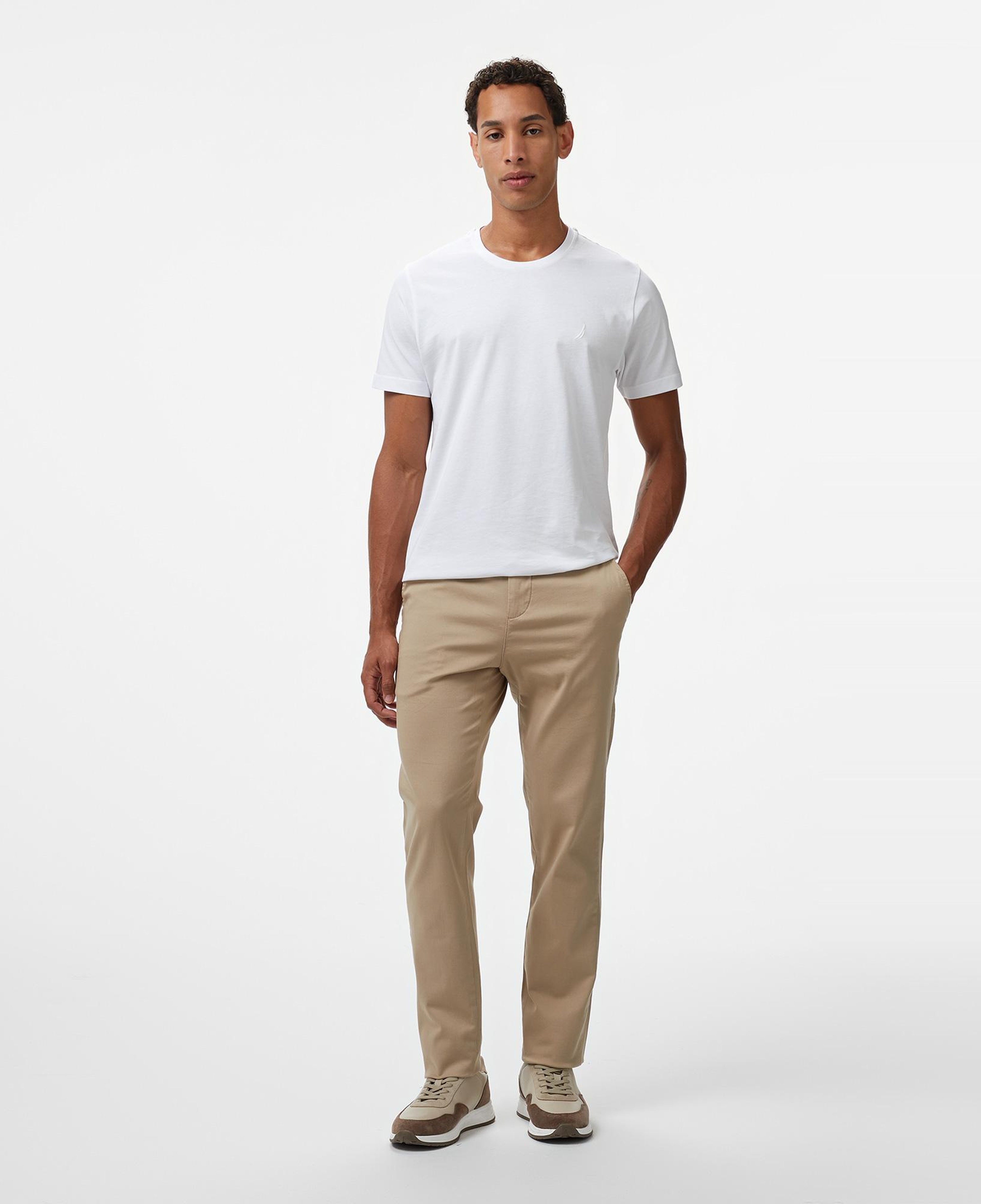 Nautica Erkek Bej Slim Fit Chino Pantolon