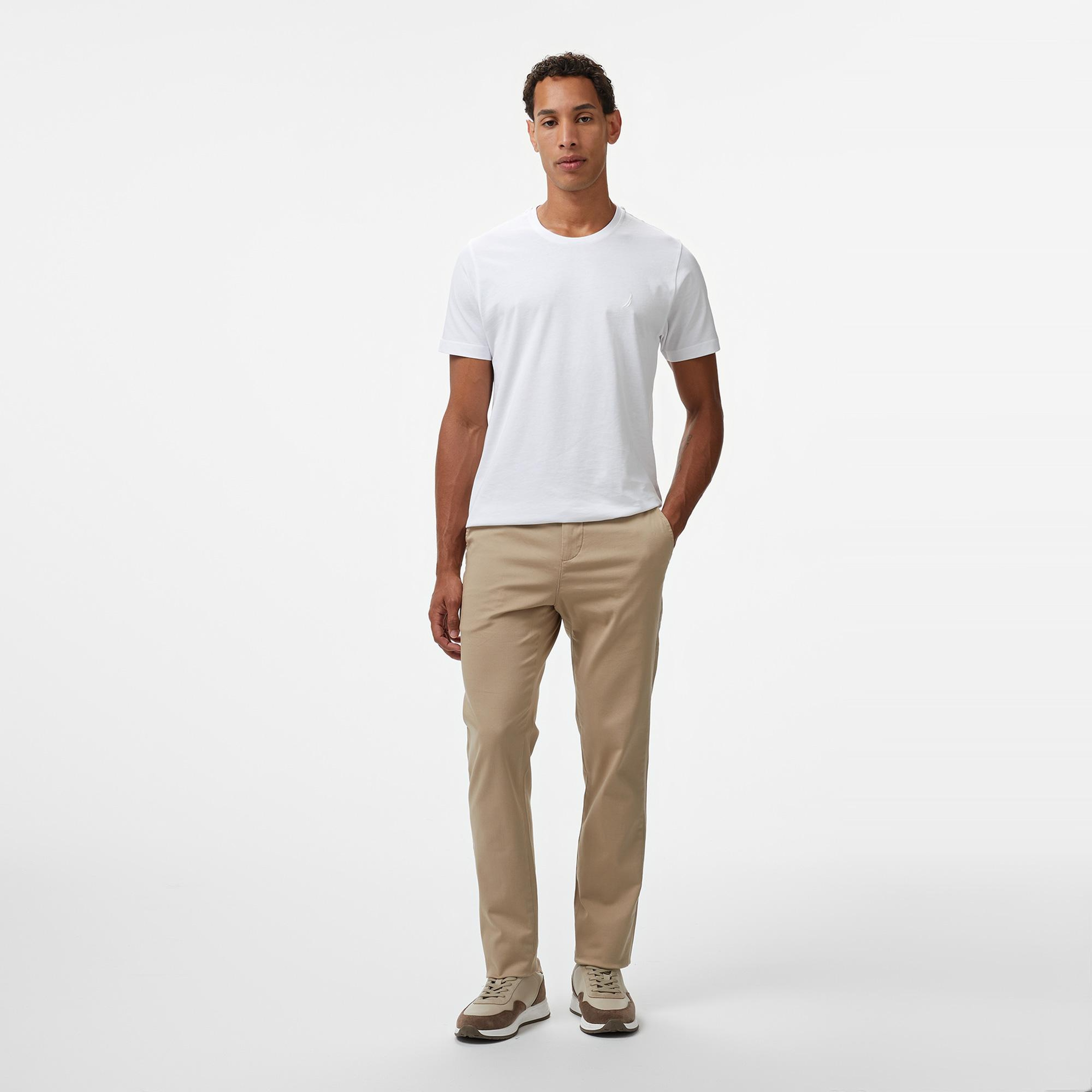 Nautica Erkek Bej Slim Fit Chino Pantolon