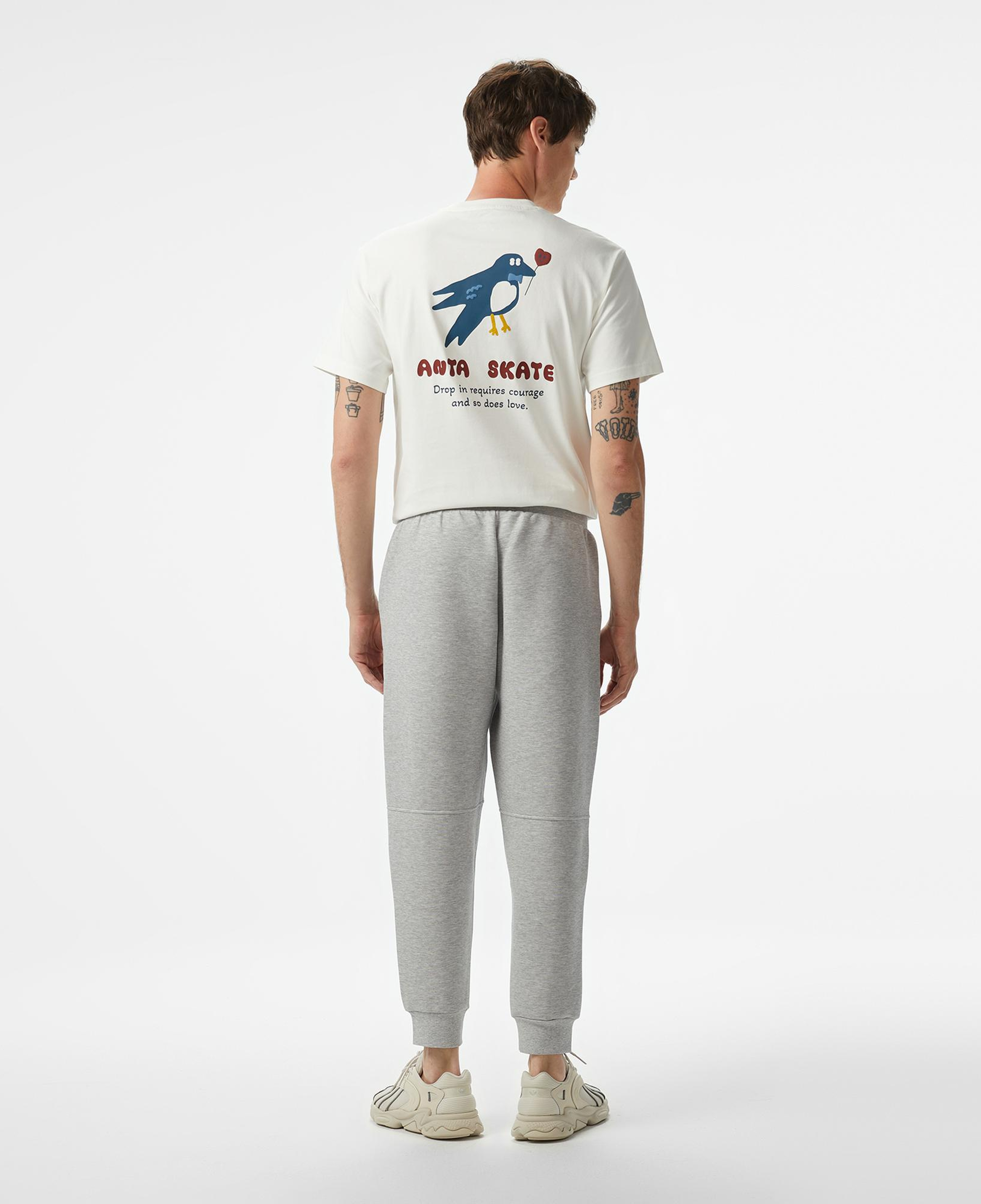 Anta Iconic Knit Erkek Gri Eşofman Altı