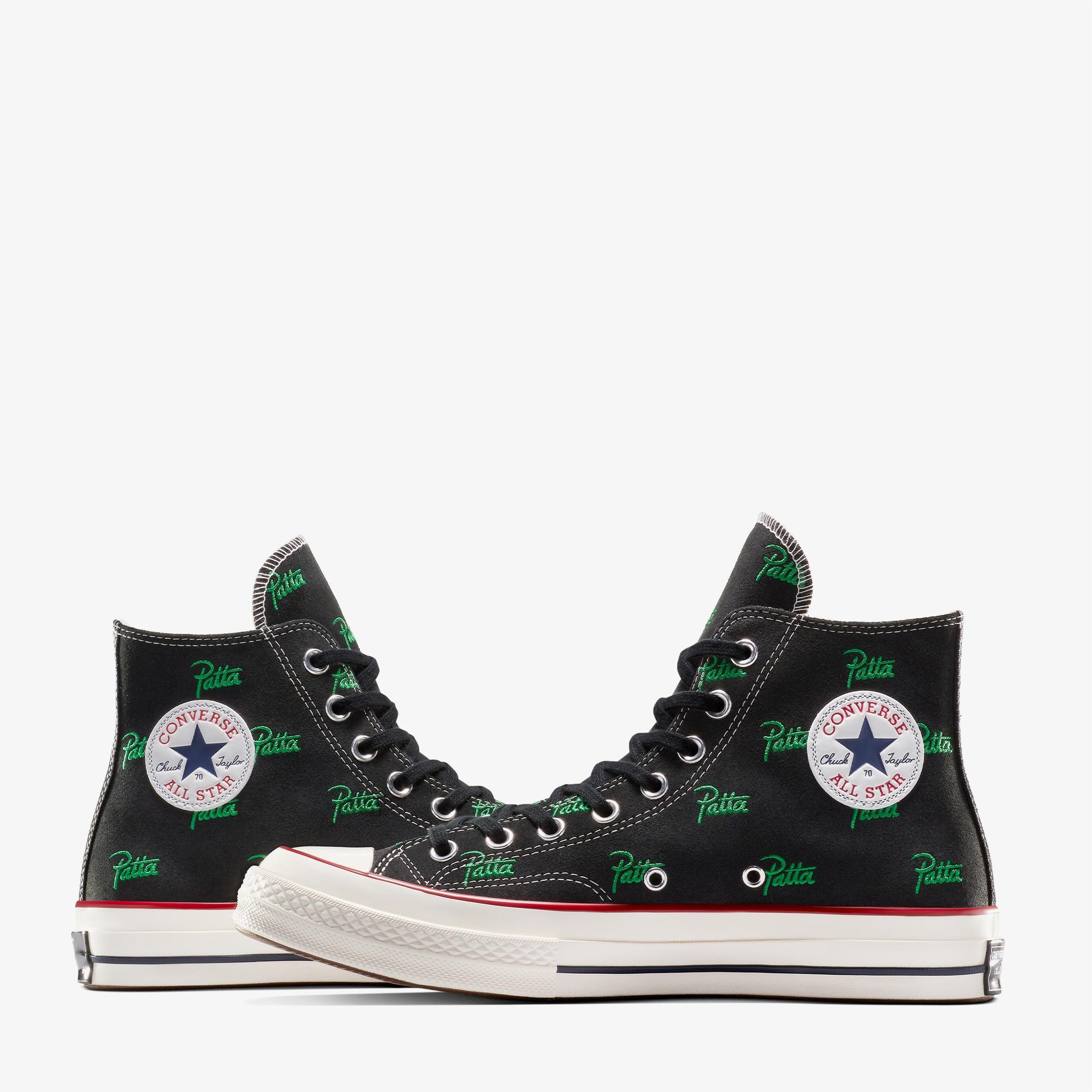 Converse x Patta Chuck 70 Unisex Siyah Süet Sneaker
