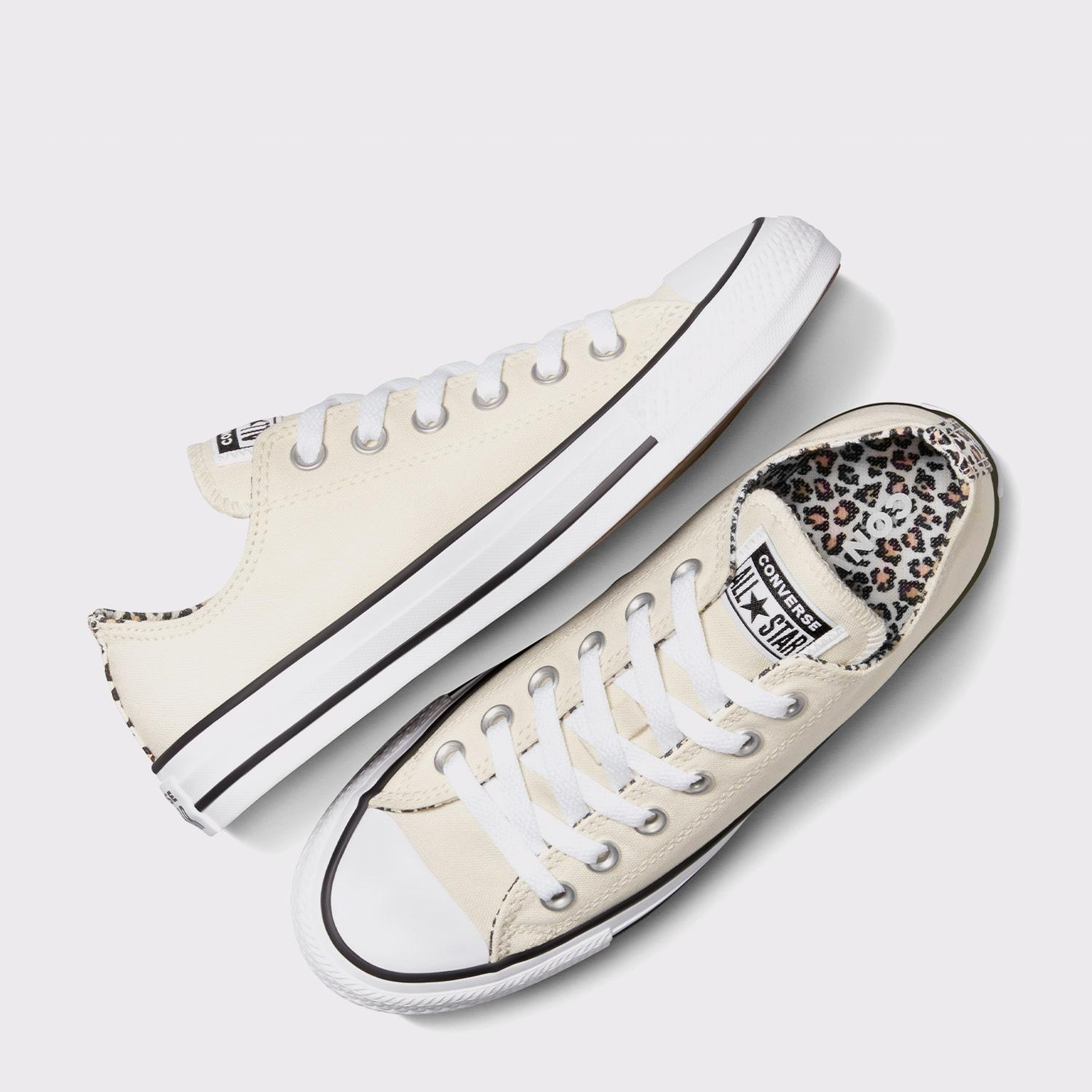 Converse Chuck Taylor All Star Leopard Unisex Krem Sneaker
