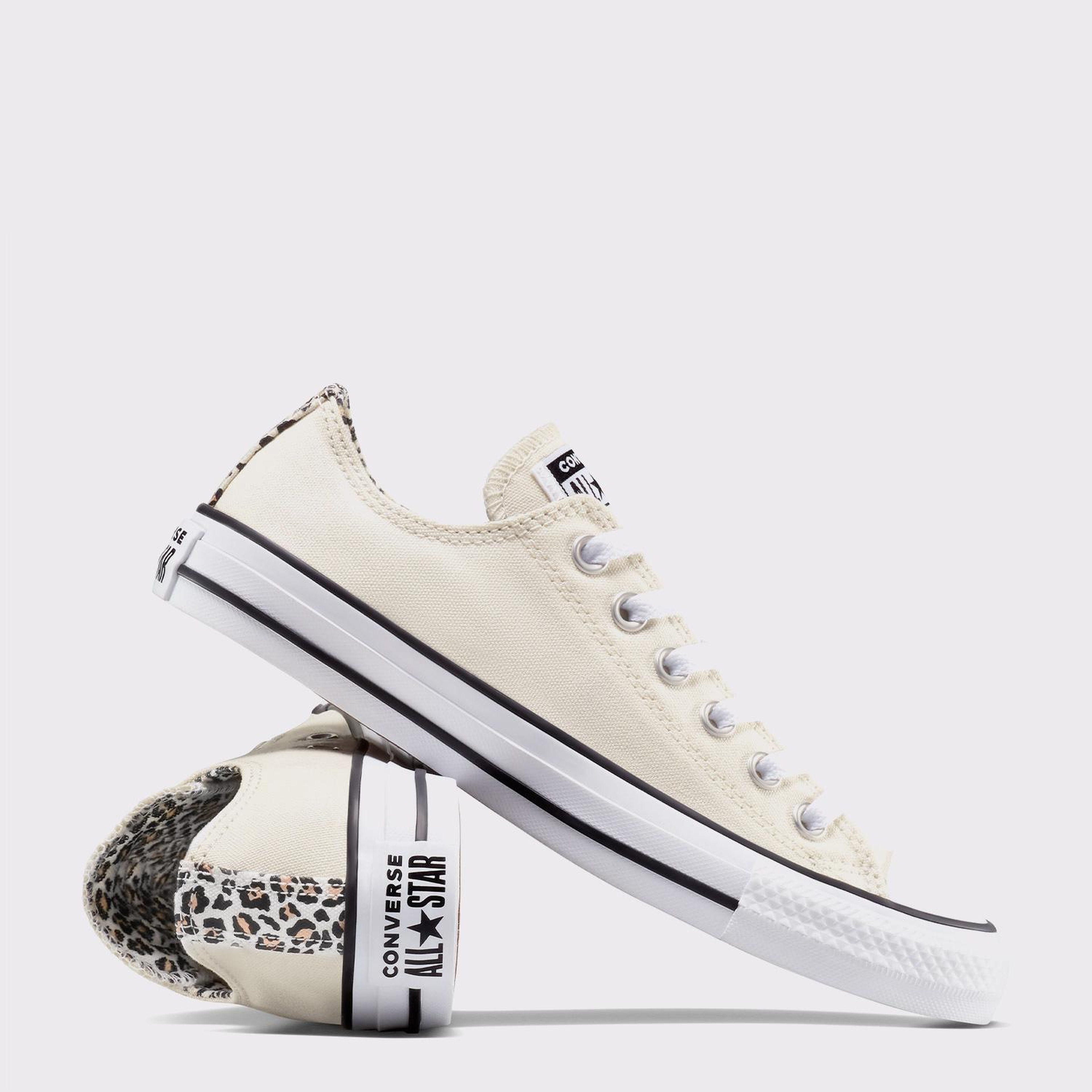 Converse Chuck Taylor All Star Leopard Unisex Krem Sneaker