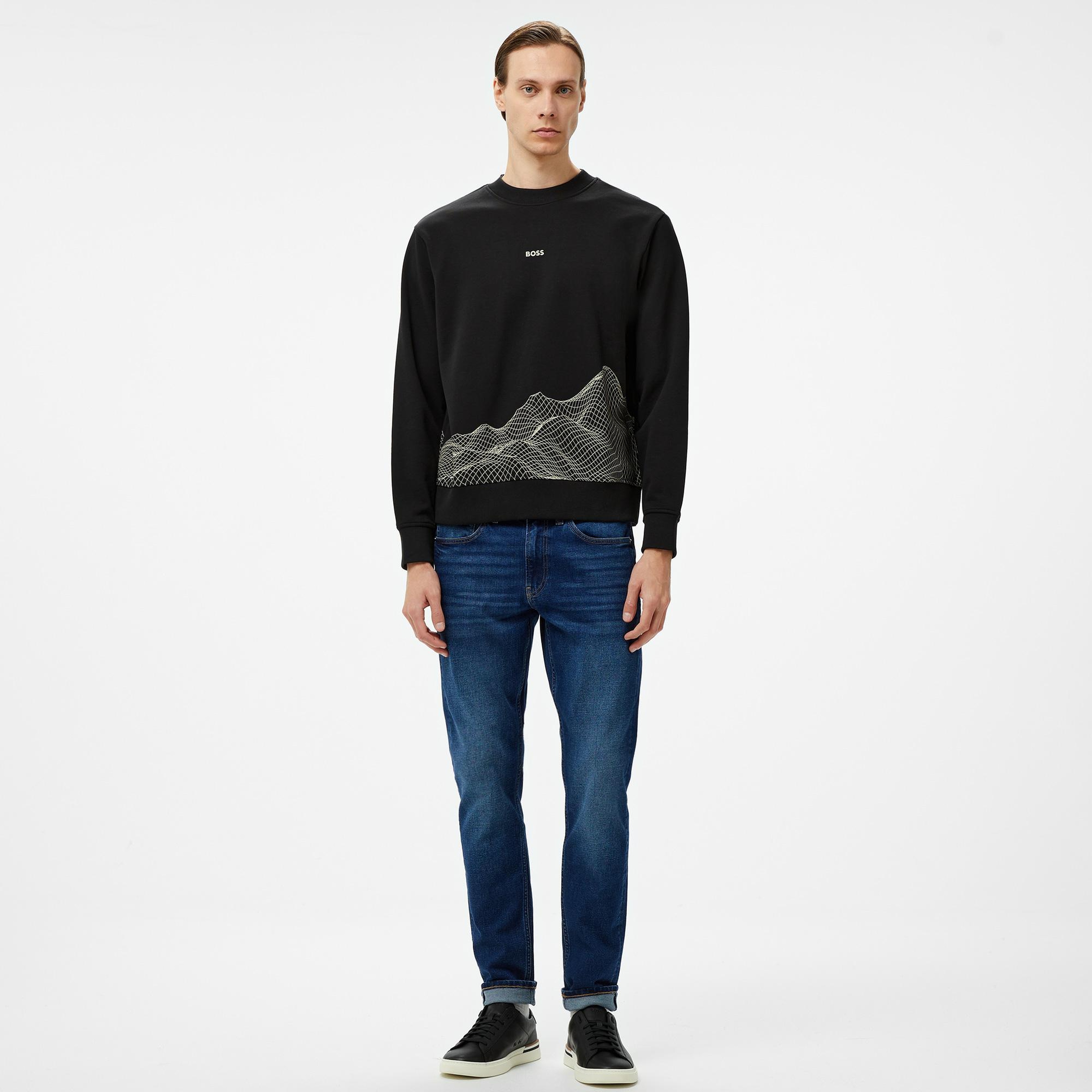 Boss Erkek Siyah Sweatshirt