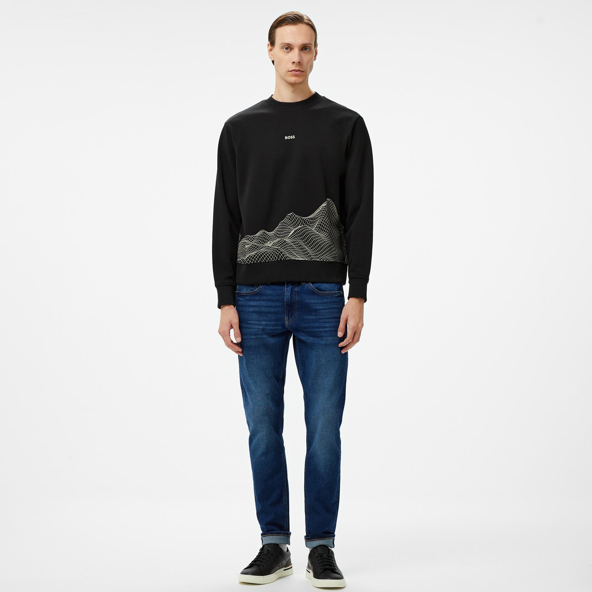 Boss Erkek Siyah Sweatshirt