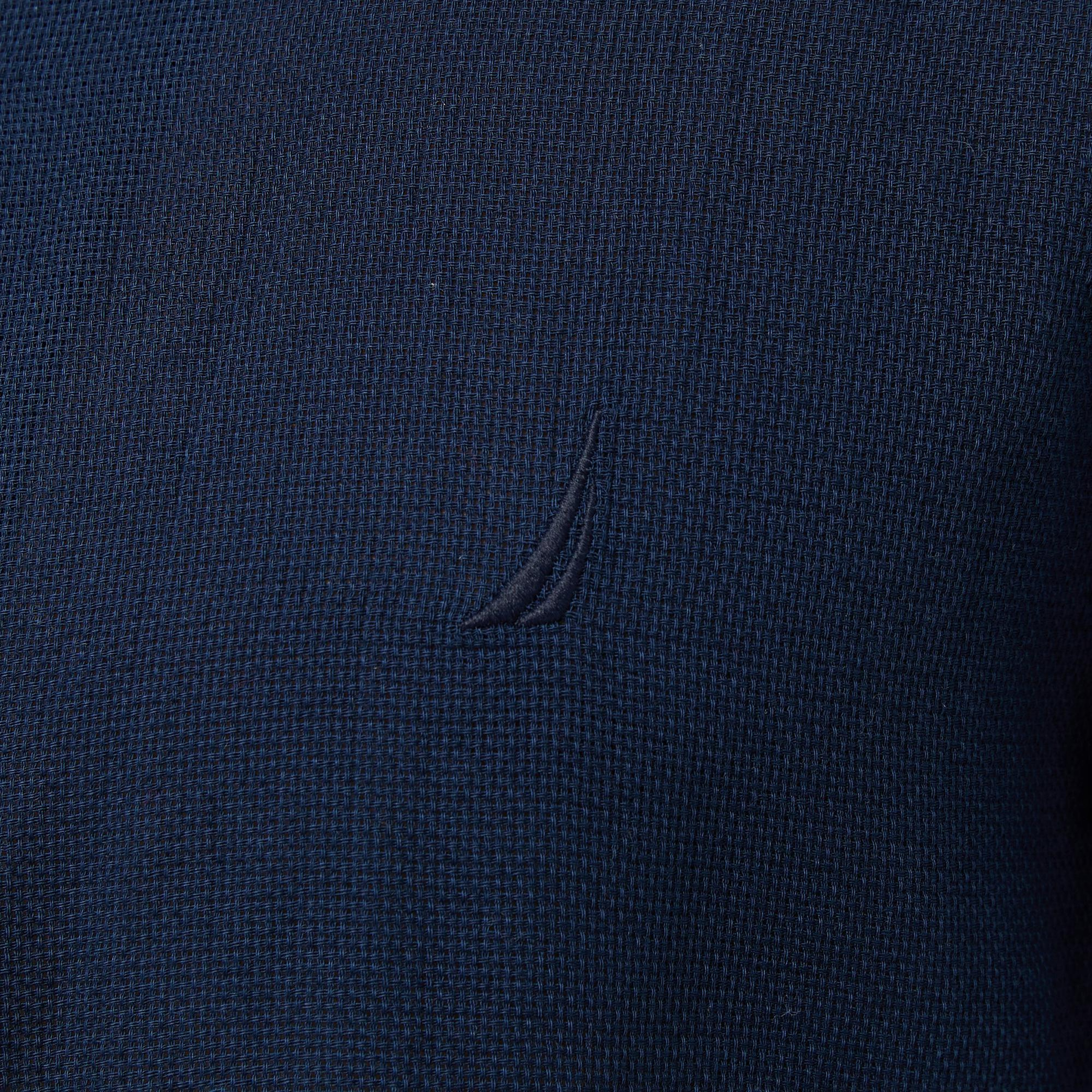 Nautica Erkek Lacivert Regular Fit Kısa Kollu Gömlek