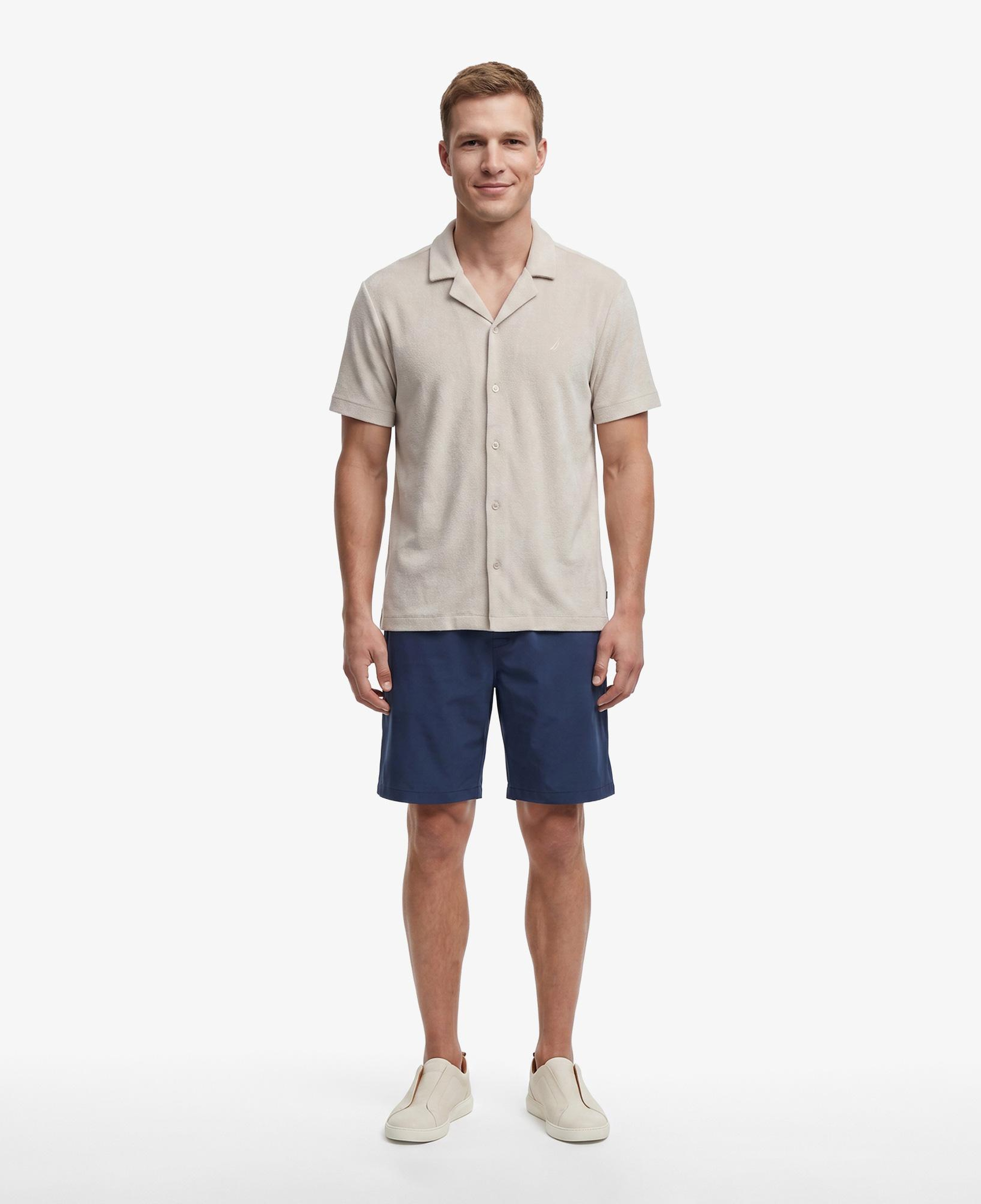 Nautica Erkek Gri Regular Fit Kısa Kollu Gömlek