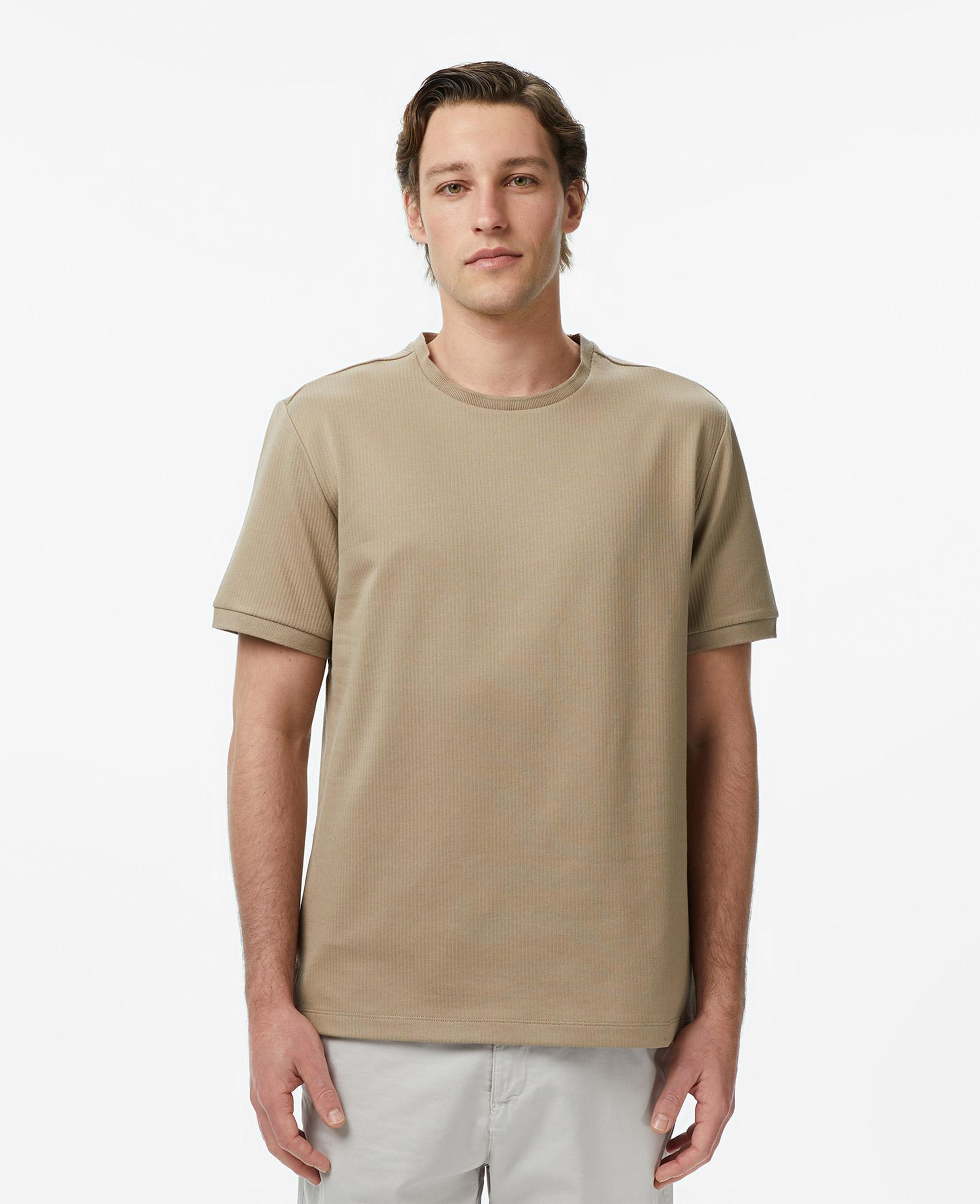 Nautica Erkek Bej Regular Fit T-Shirt