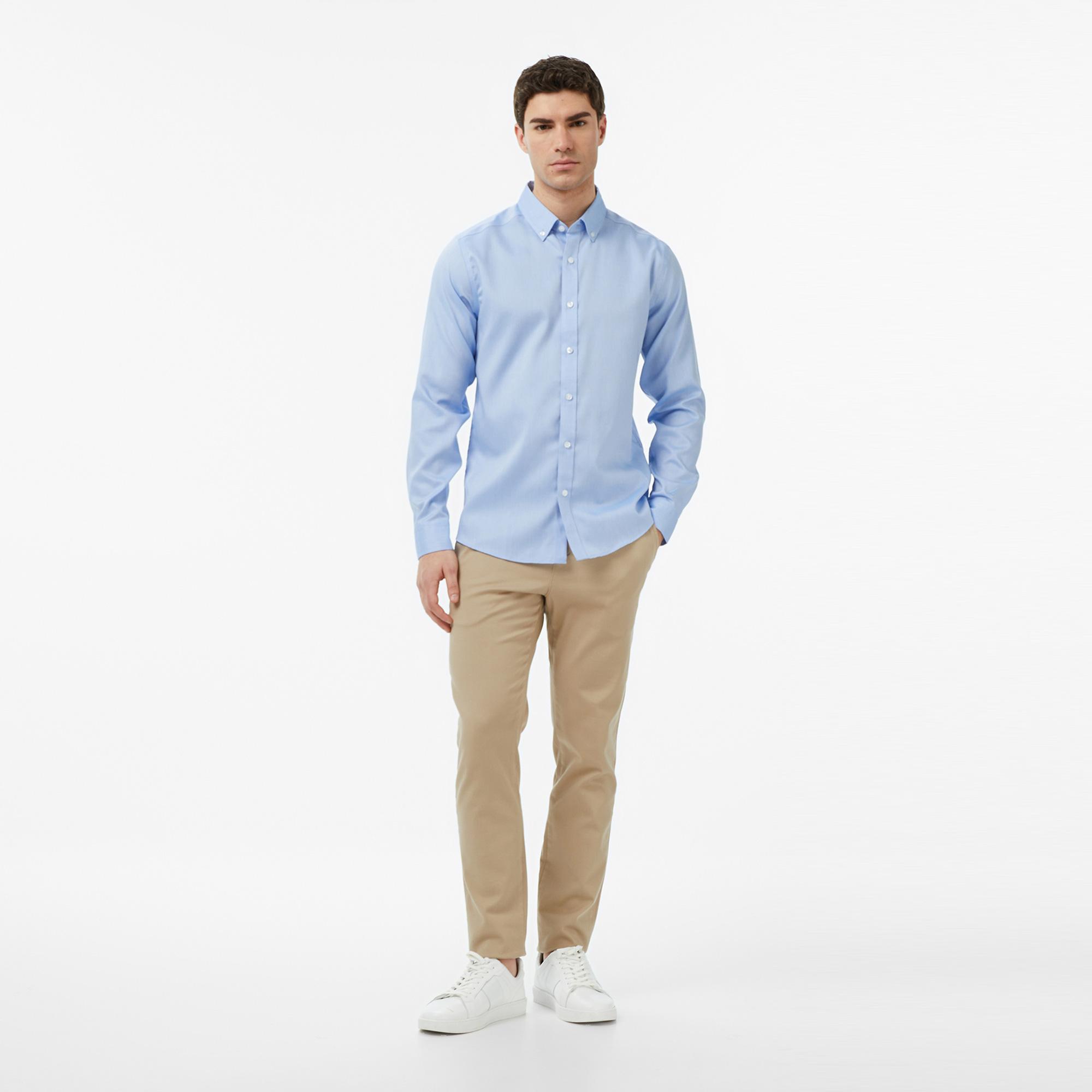 Nautica Erkek Mavi Slim Fit Gömlek
