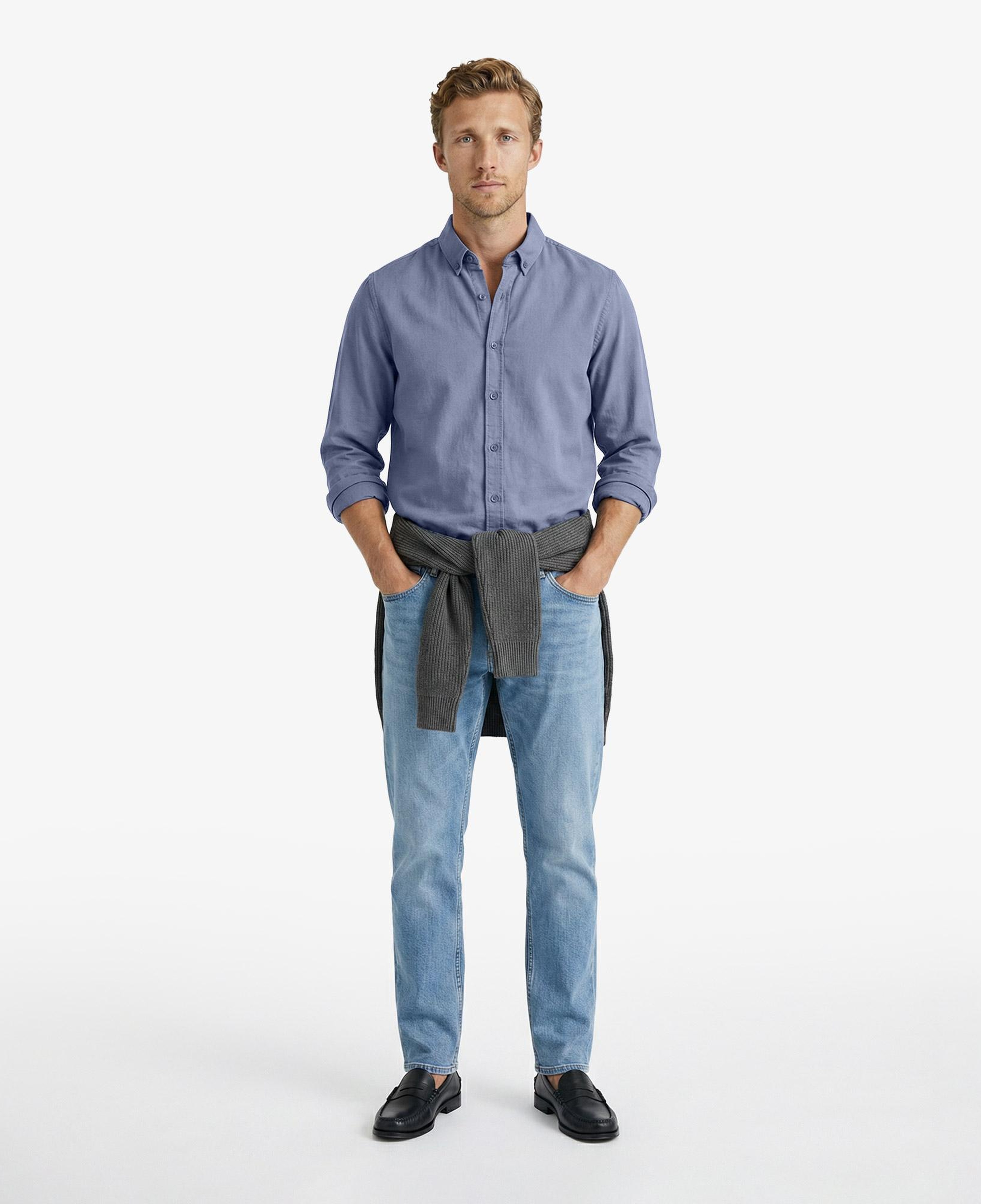 Nautica Erkek Mavi Regular Fit Gömlek