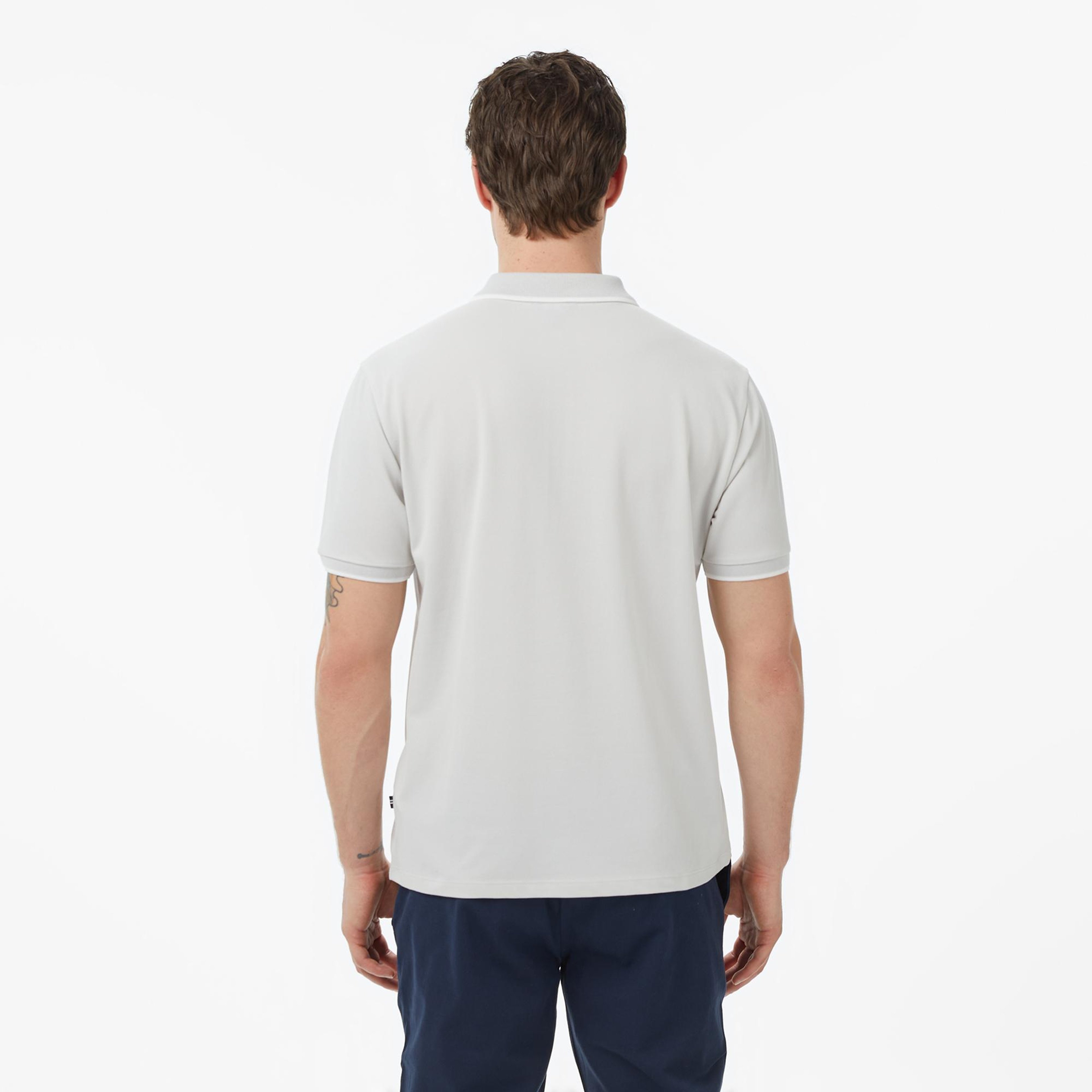 Nautica Erkek Gri Regular Fit Polo Yaka T-Shirt