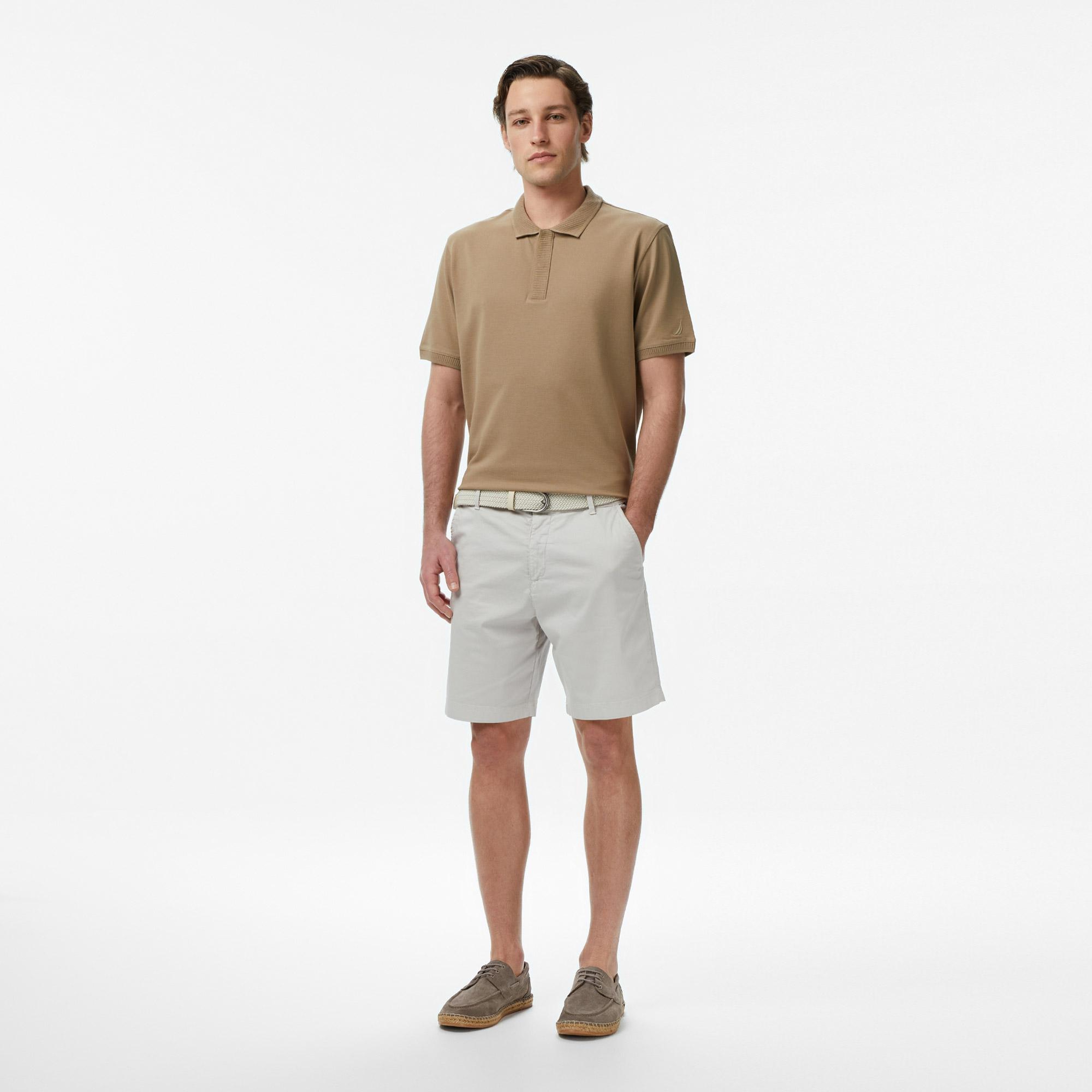 Nautica Erkek Bej Regular Fit Polo Yaka T-Shirt