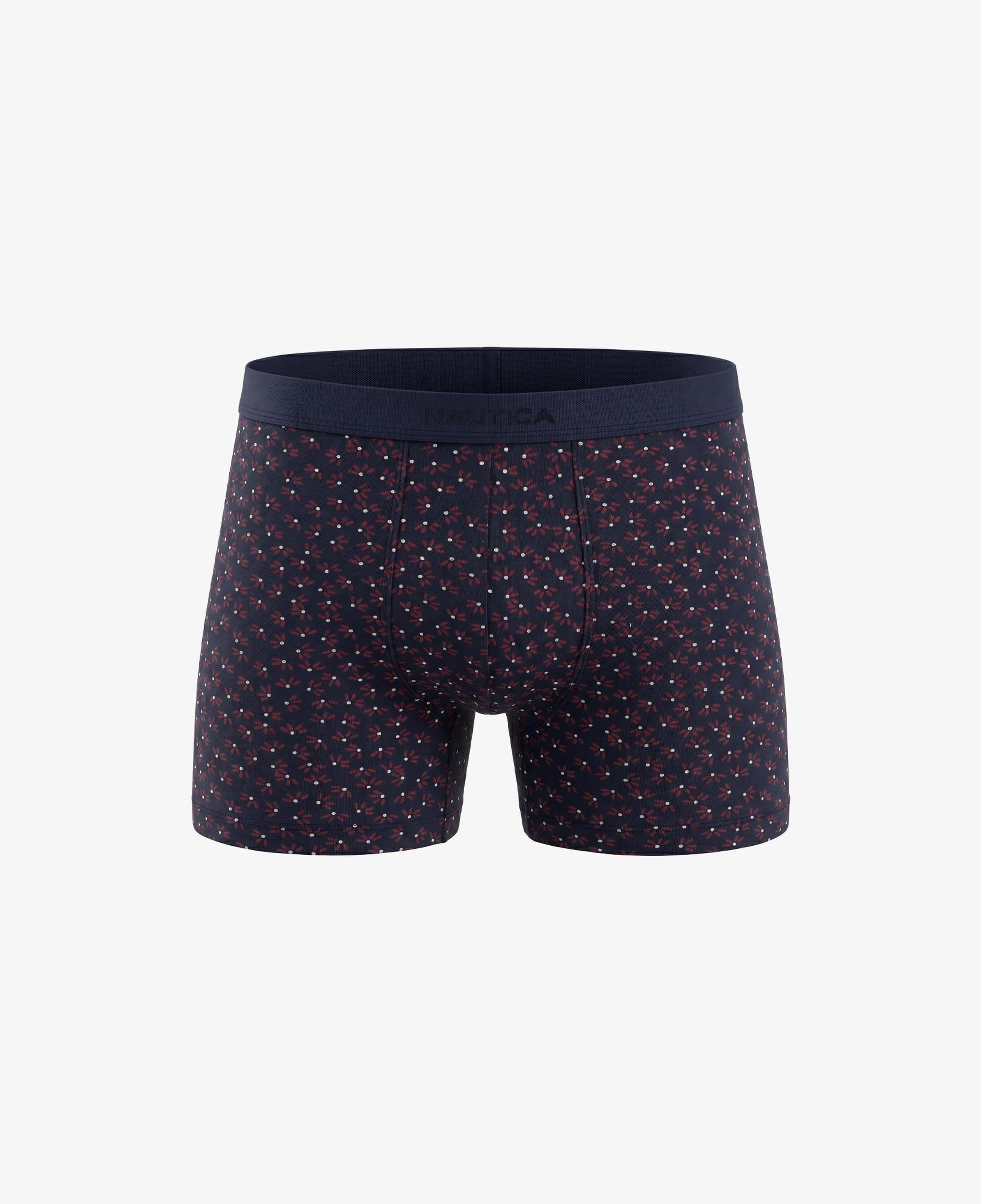 Nautica Erkek Lacivert Slim Fit Desenli Boxer