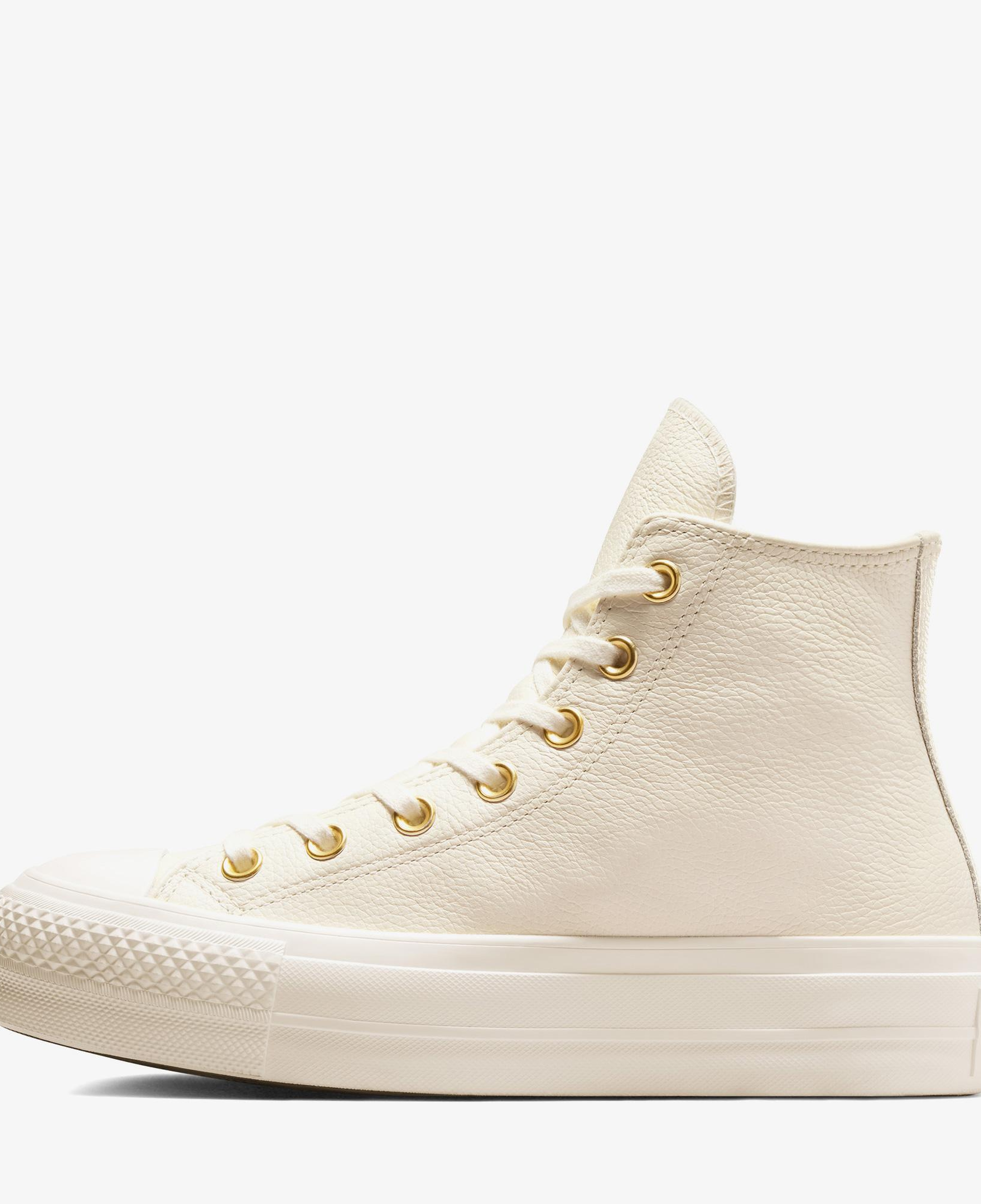 Converse Chuck Taylor All Star Lift Kadın Krem Deri Sneaker