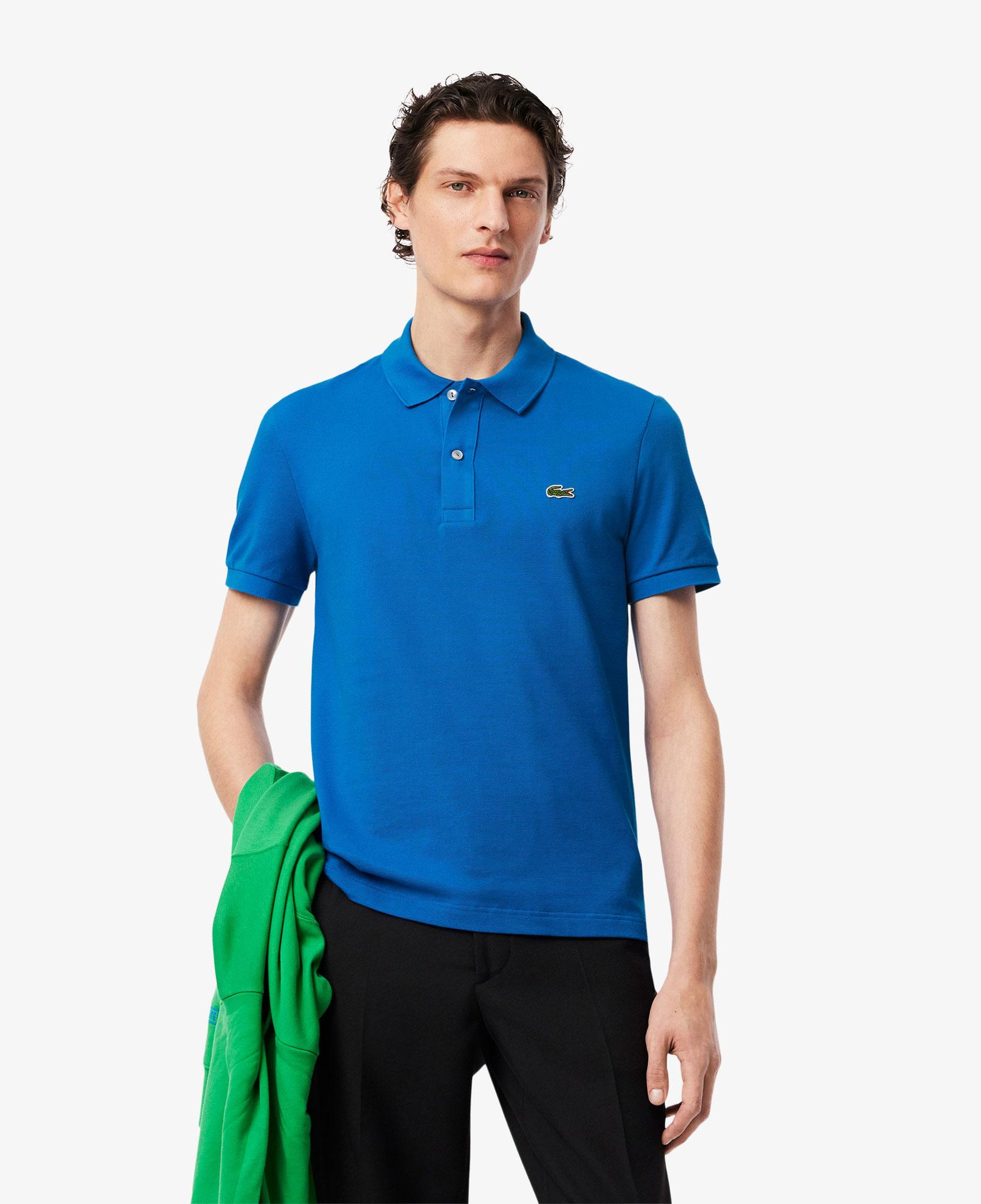 L.12.12 Erkek Slim Fit Mavi Polo