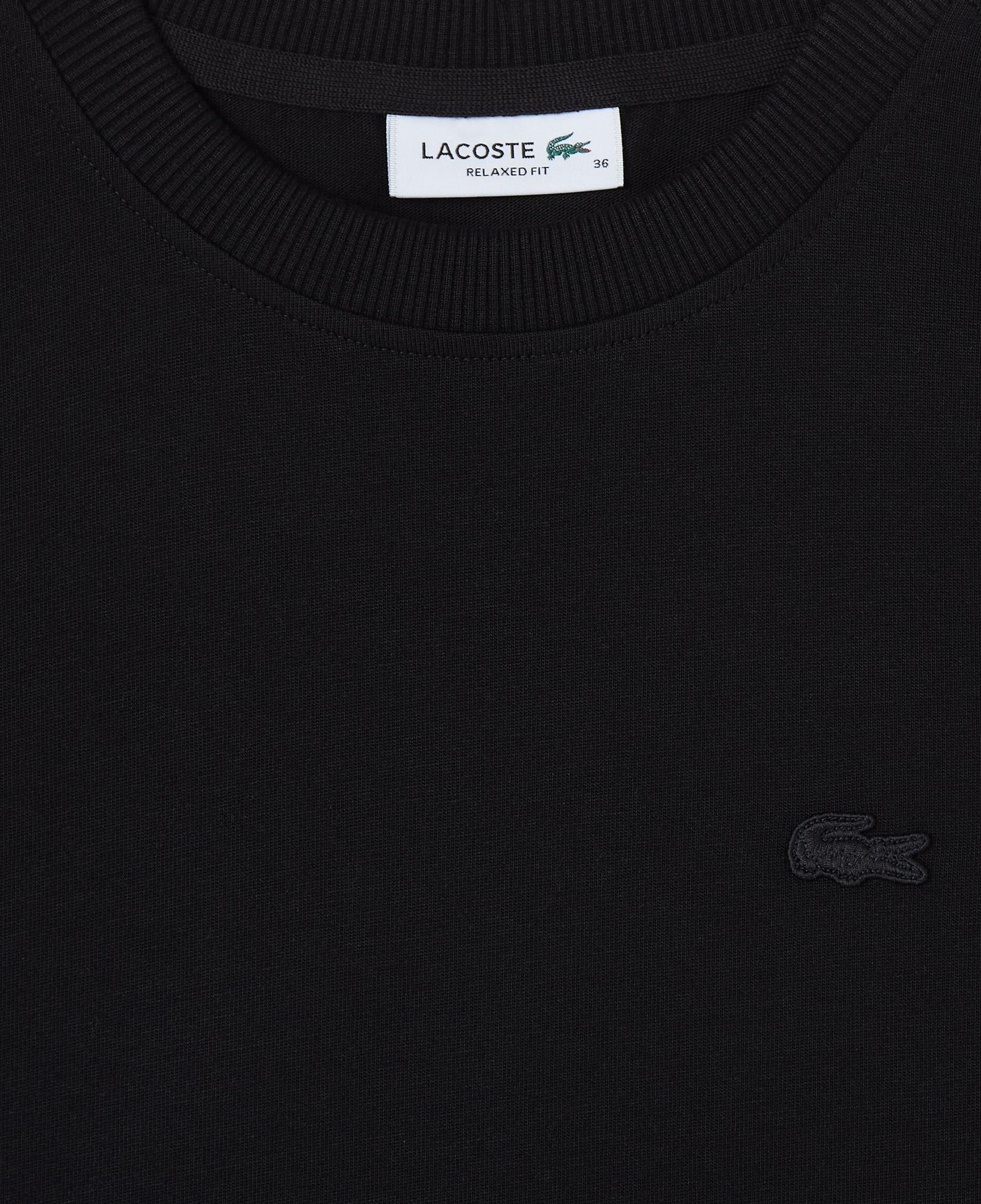Kadın Loose Fit Bisiklet Yaka Siyah T-Shirt