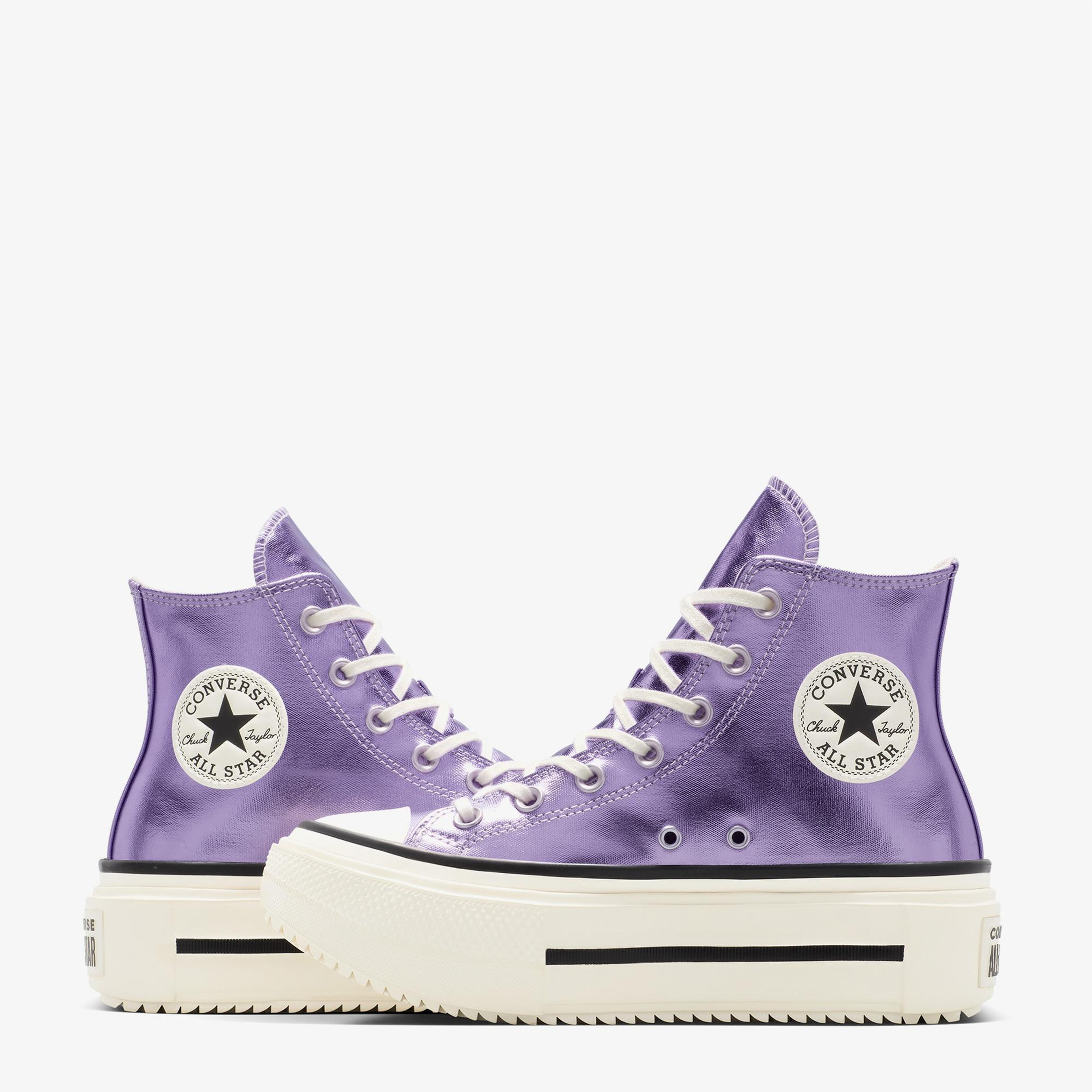 Converse Chuck Taylor All Star Lift Double Stack Unisex Mor Sneaker