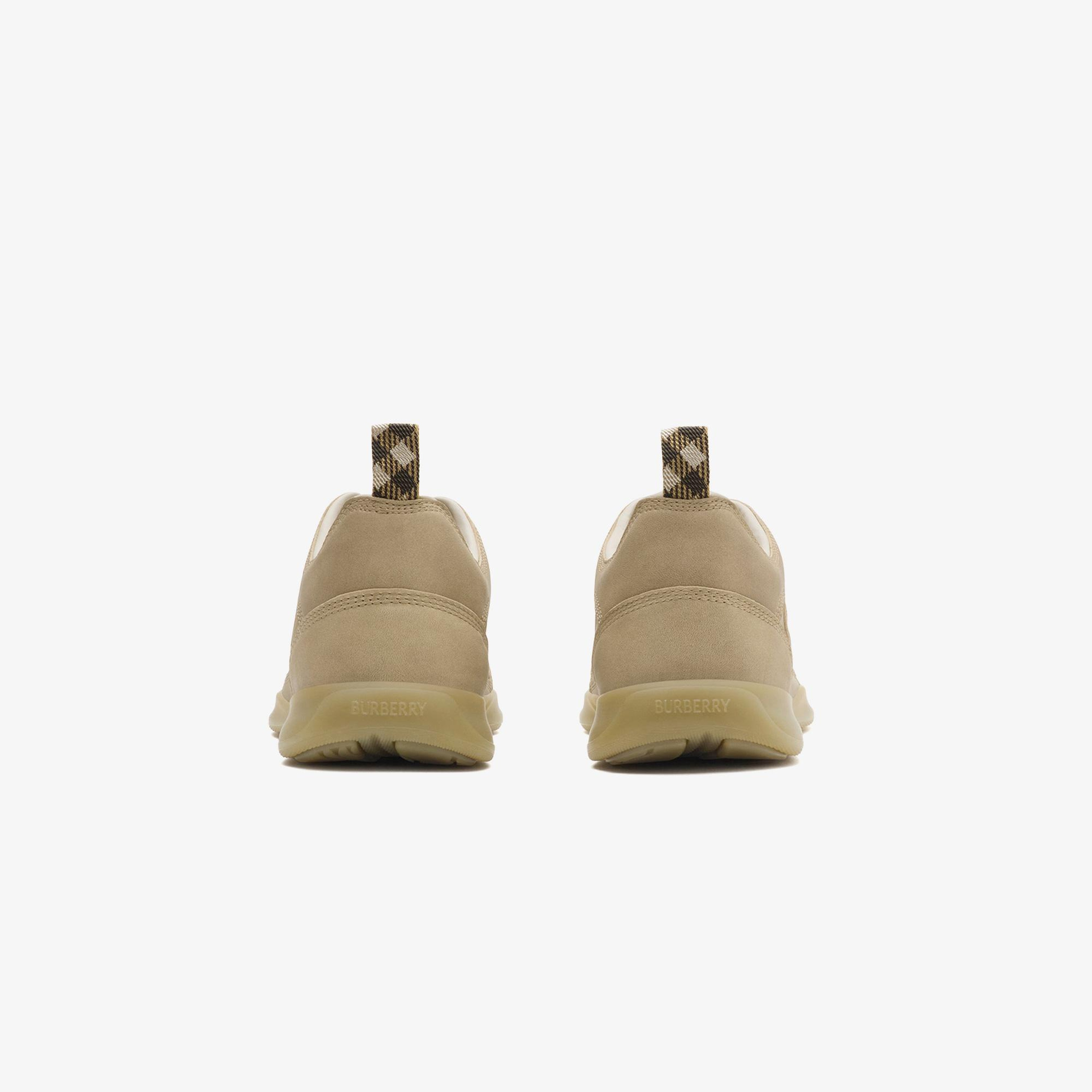 Burberry Leather Matrix Erkek Bej Sneaker