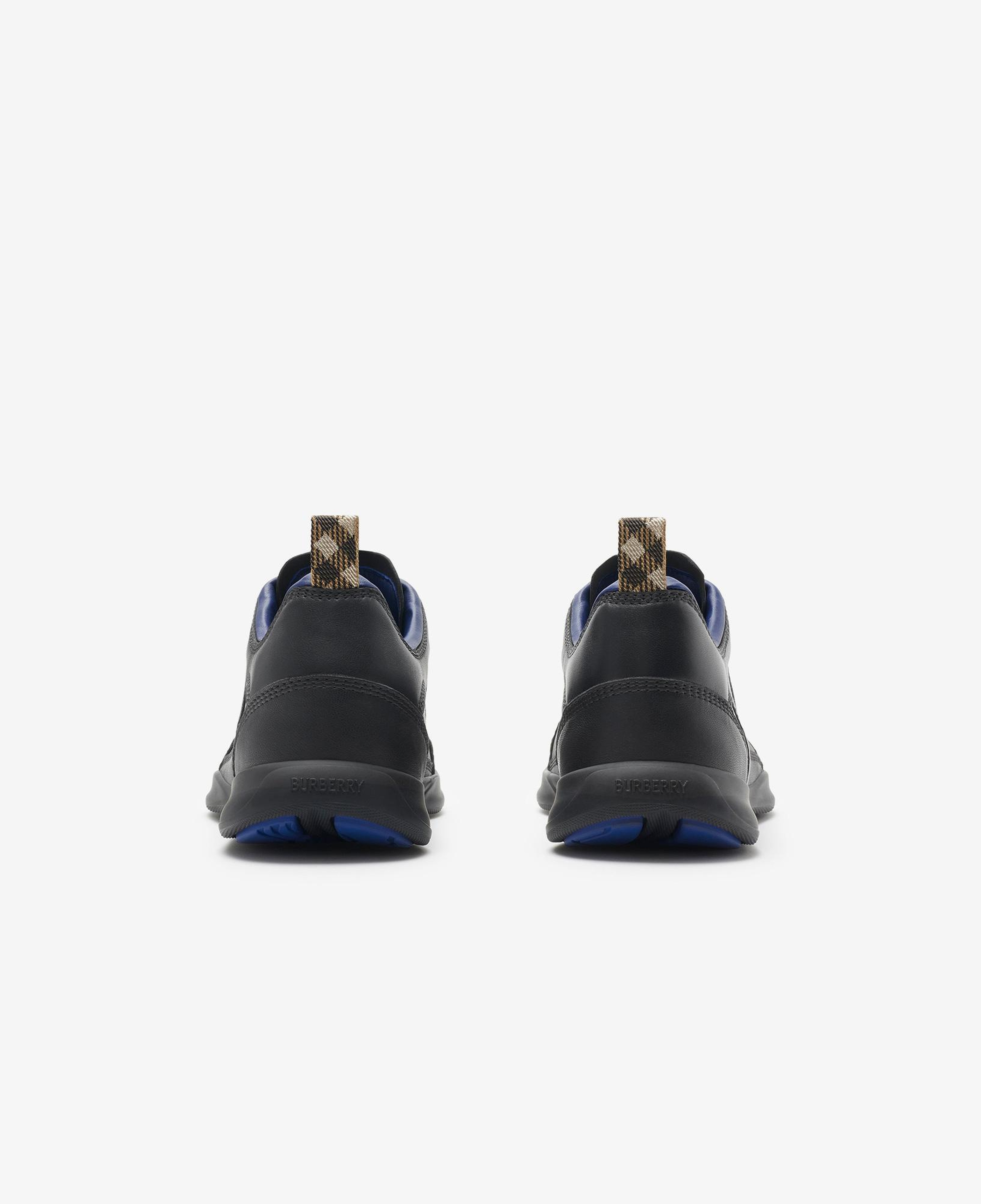 Burberry Matrix Leather Matrix Erkek Siyah Sneaker