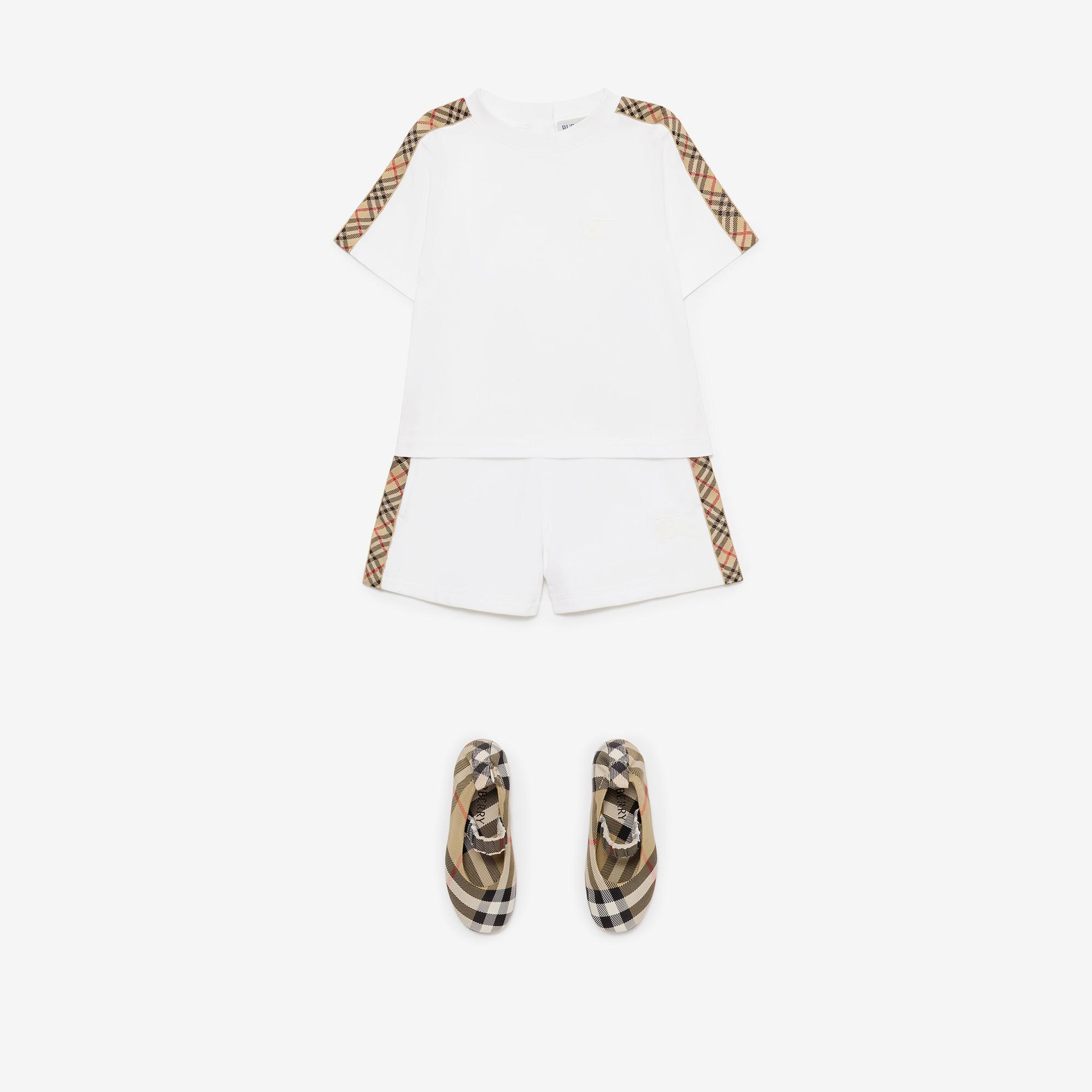 Burberry Çocuk Beyaz T-Shirt