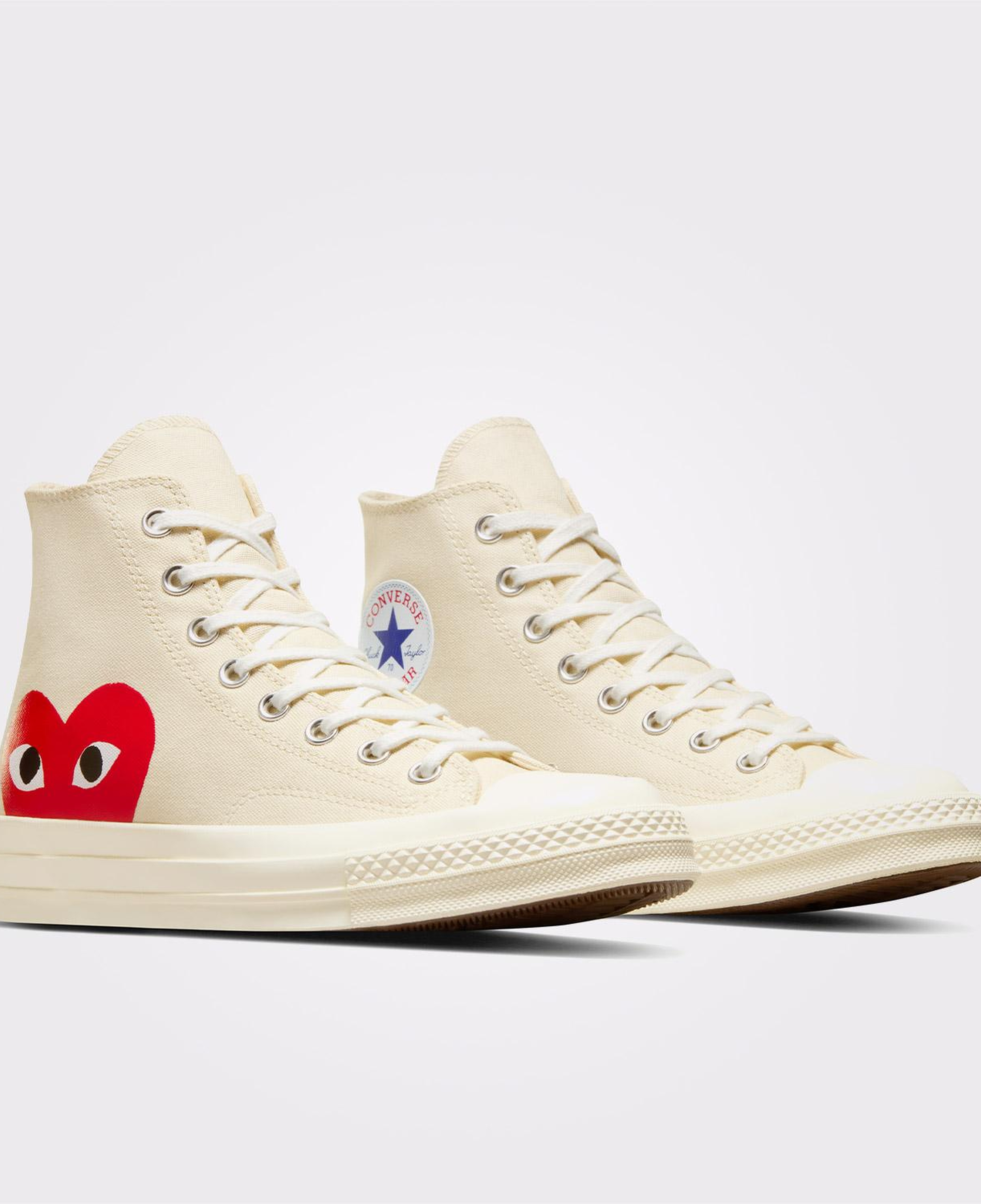 Converse X Comme Des Garçons Play Chuck 70 Unisex Krem Sneaker