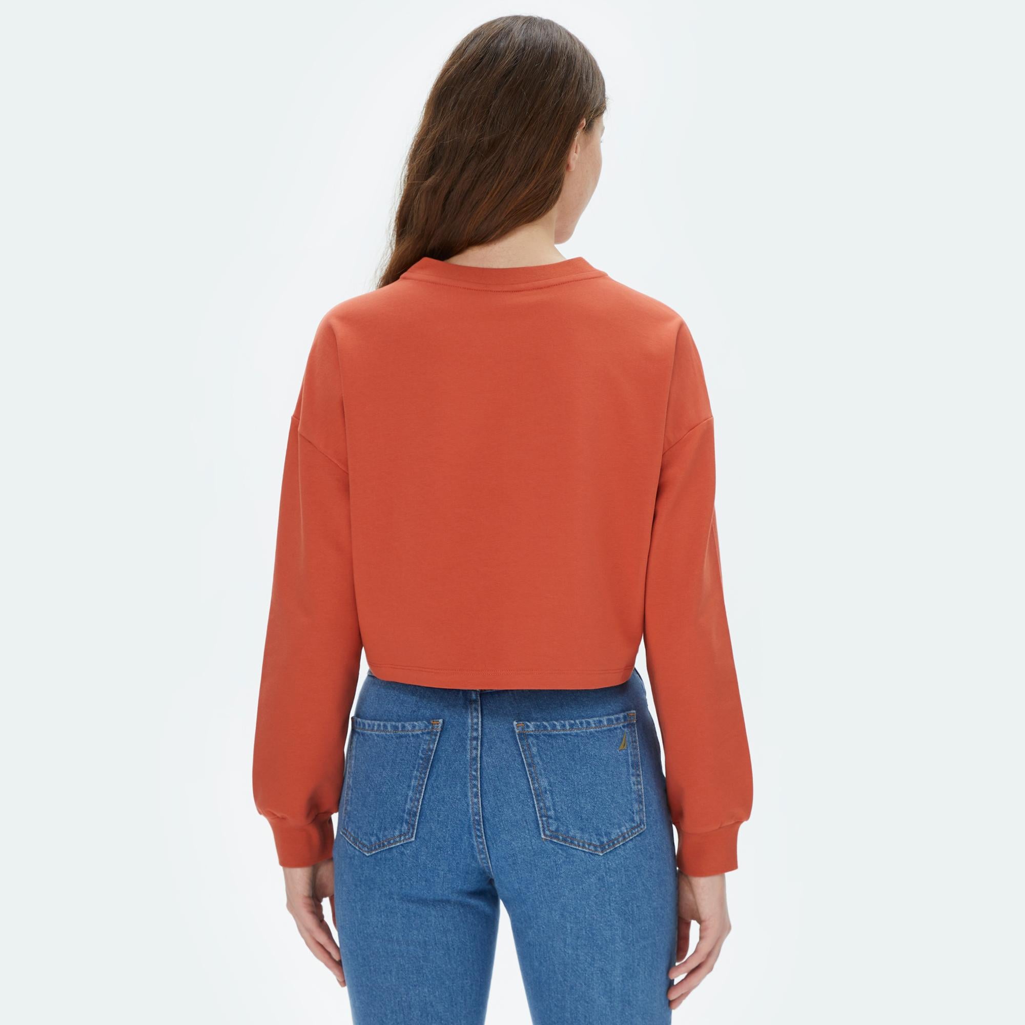 Nautica Kadın Kiremit Sweatshirt