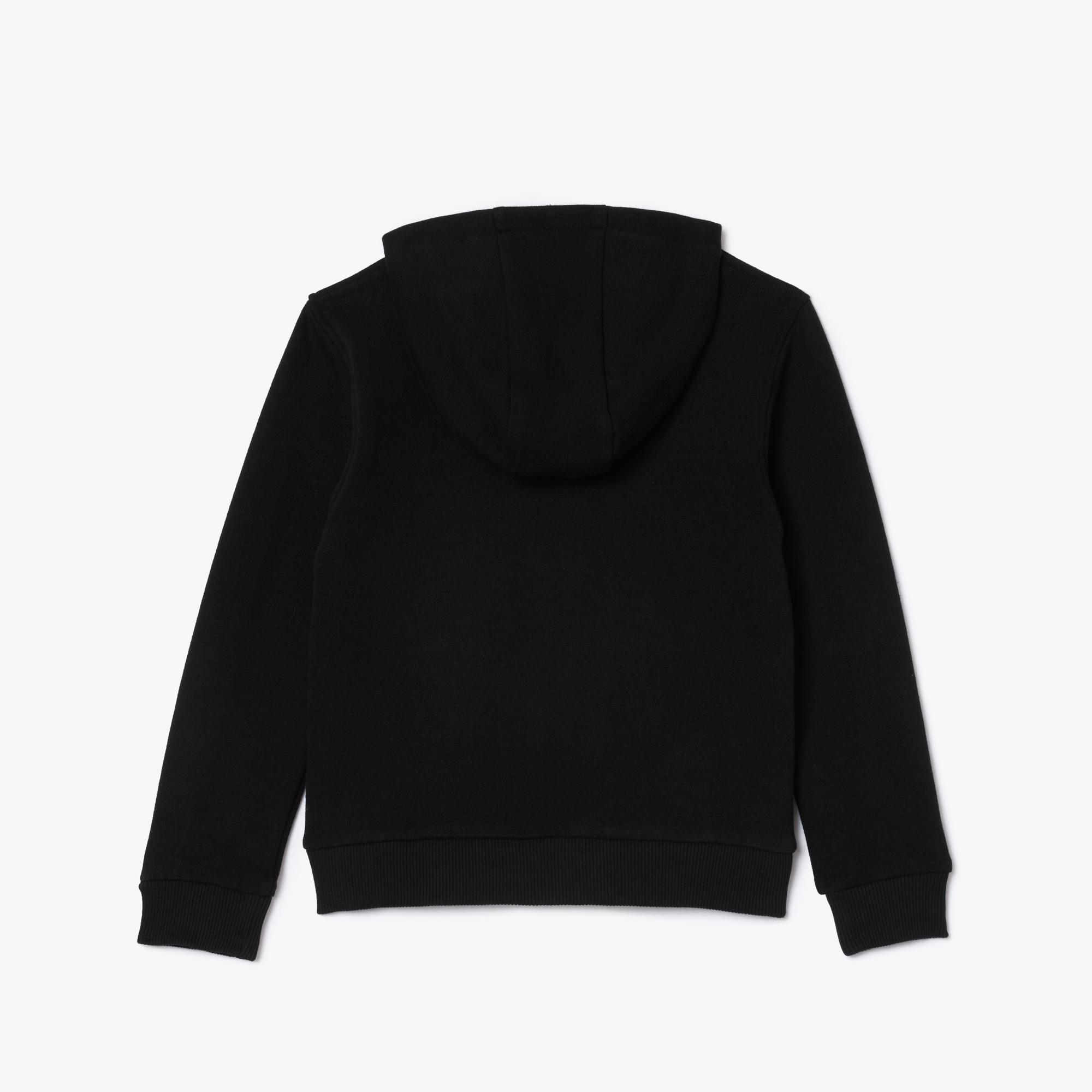 Çocuk Kapüşonlu Siyah Sweatshirt