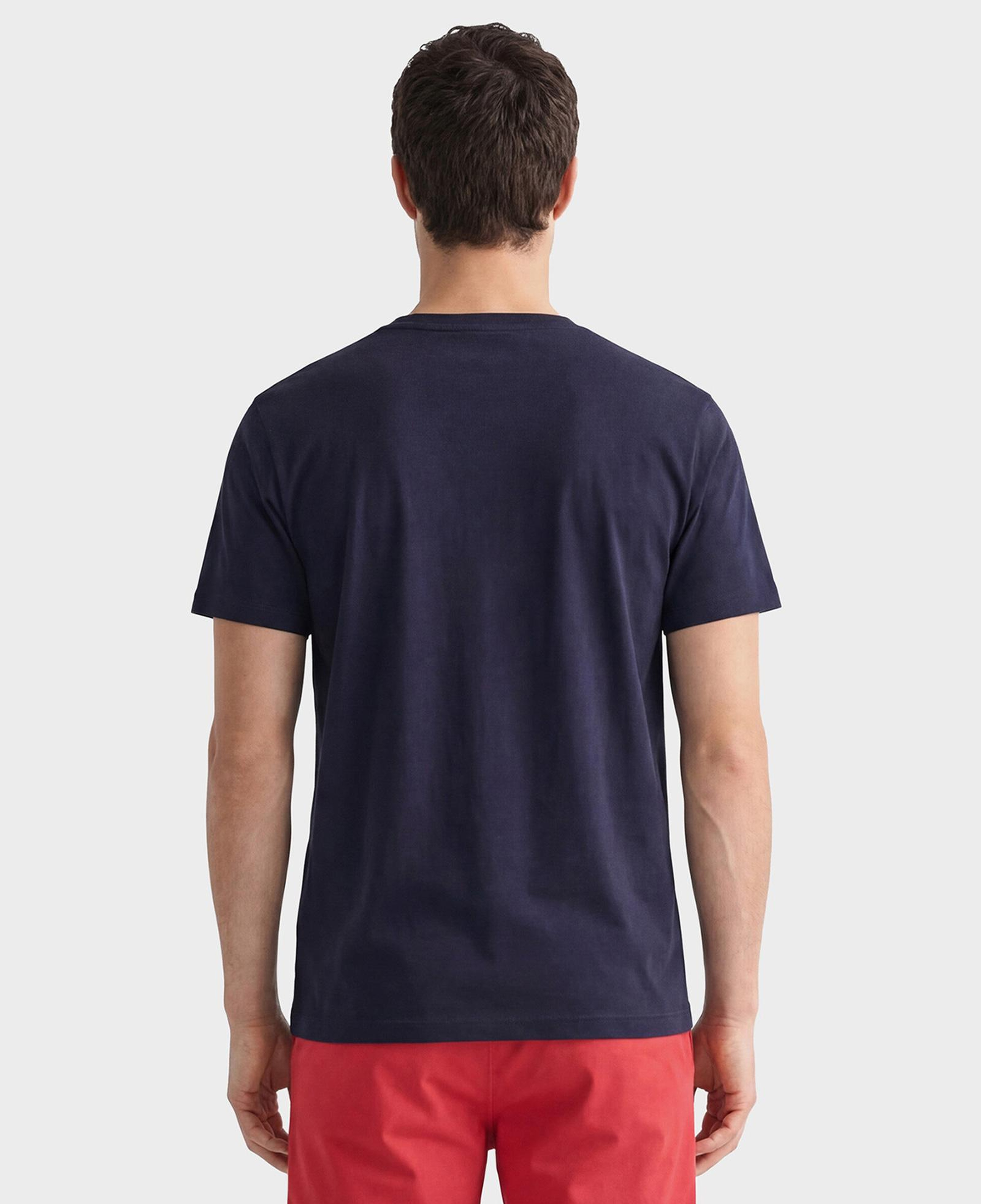 GANT Erkek Lacivert Baskılı Kısa Kollu T-Shirt