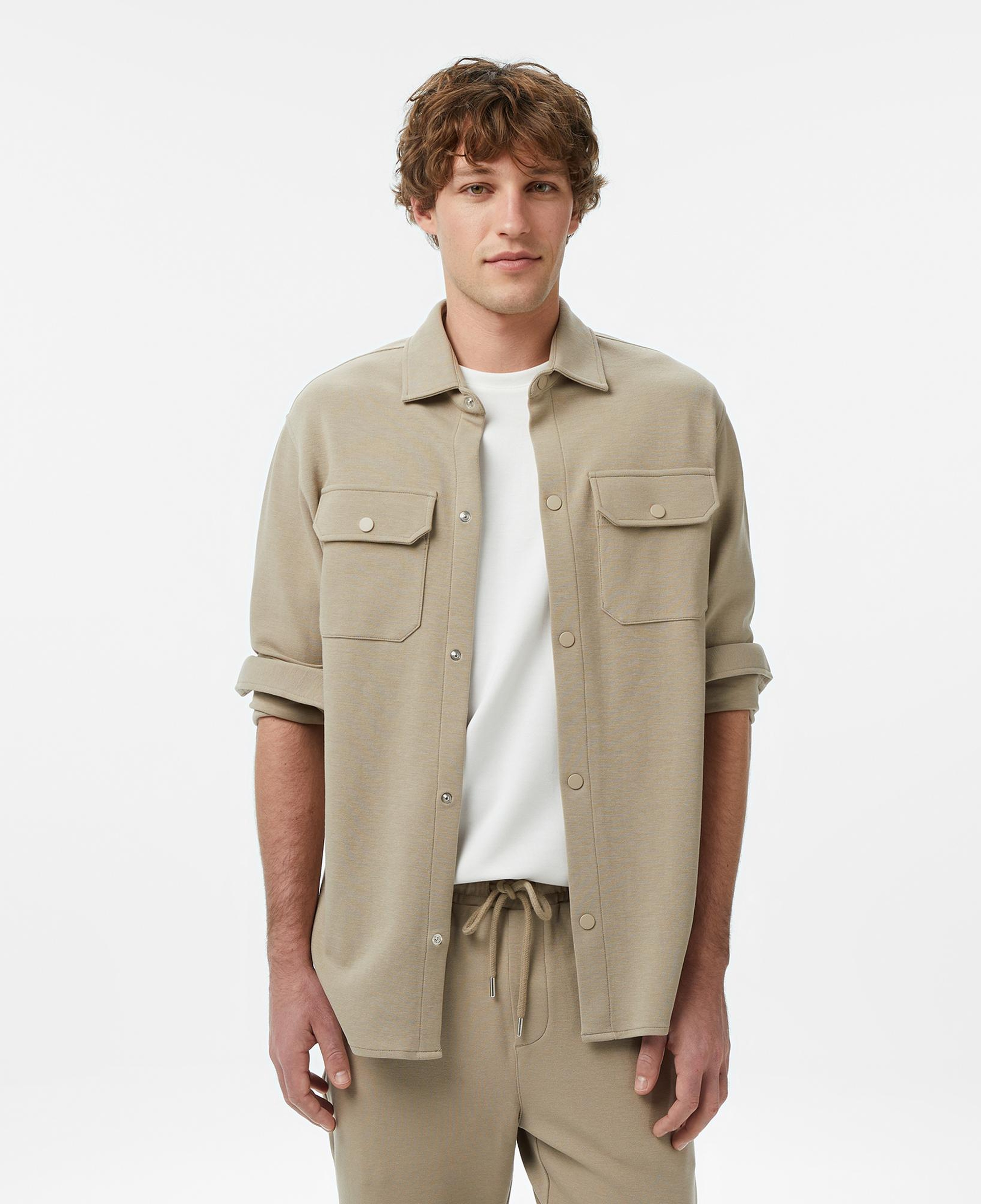 Nautica Erkek Bej Classic Fit Gömlek