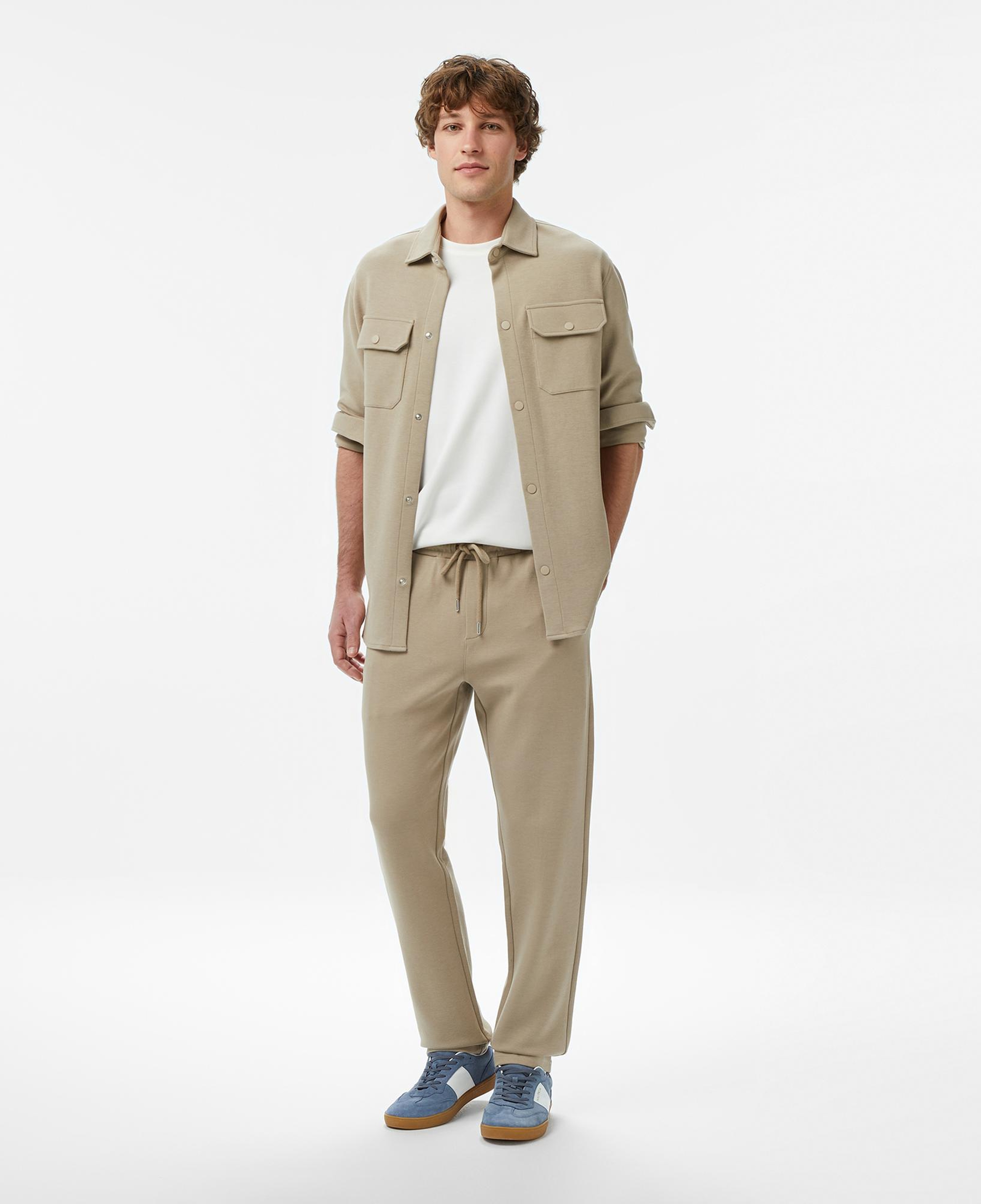Nautica Erkek Bej Classic Fit Gömlek