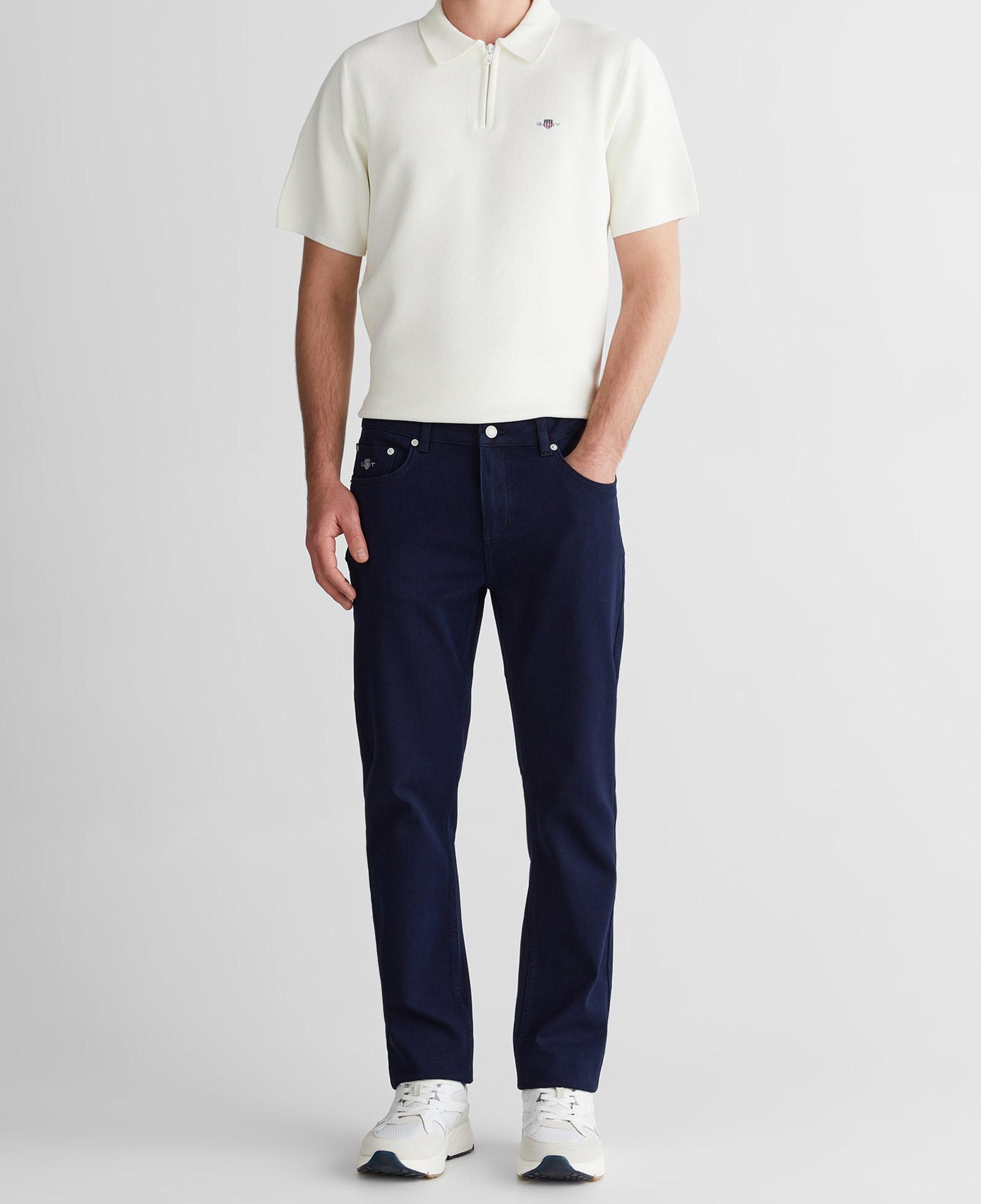 GANT Erkek Mavi Regular Fit Logolu Jean