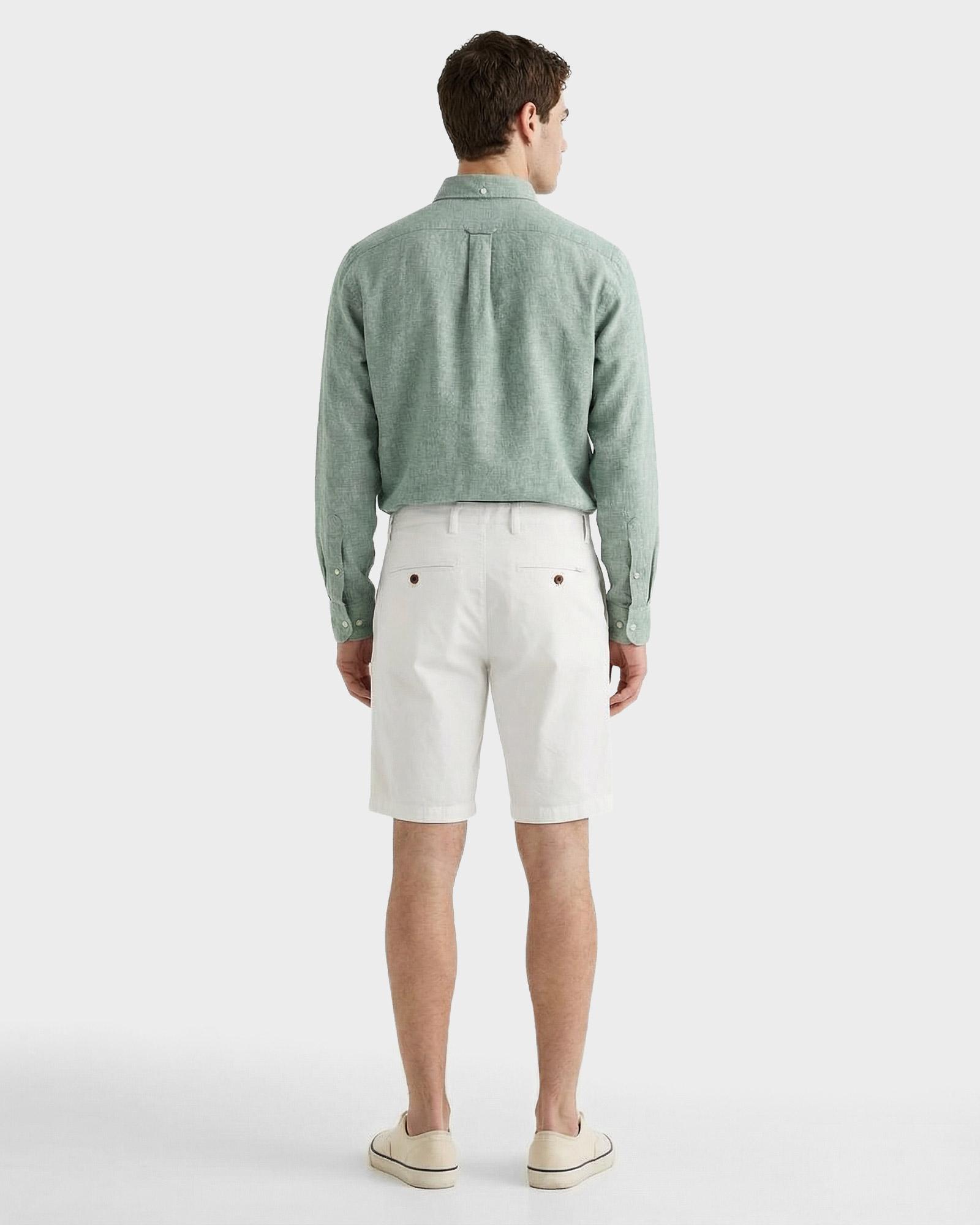 GANT Erkek Beyaz Relaxed Fit Chino Şort