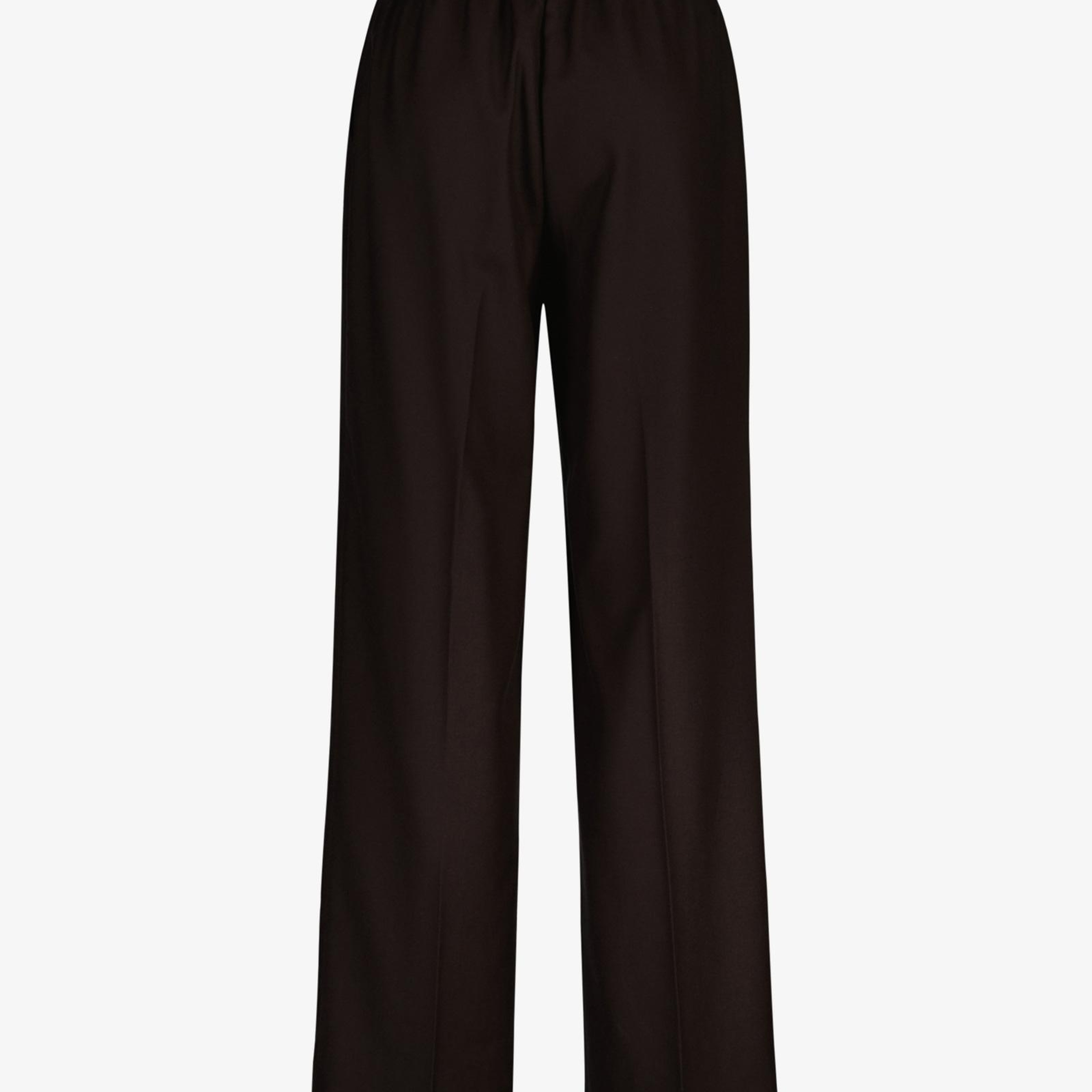 GANT Kadın Kahverengi Relaxed Fit Yün Pantolon