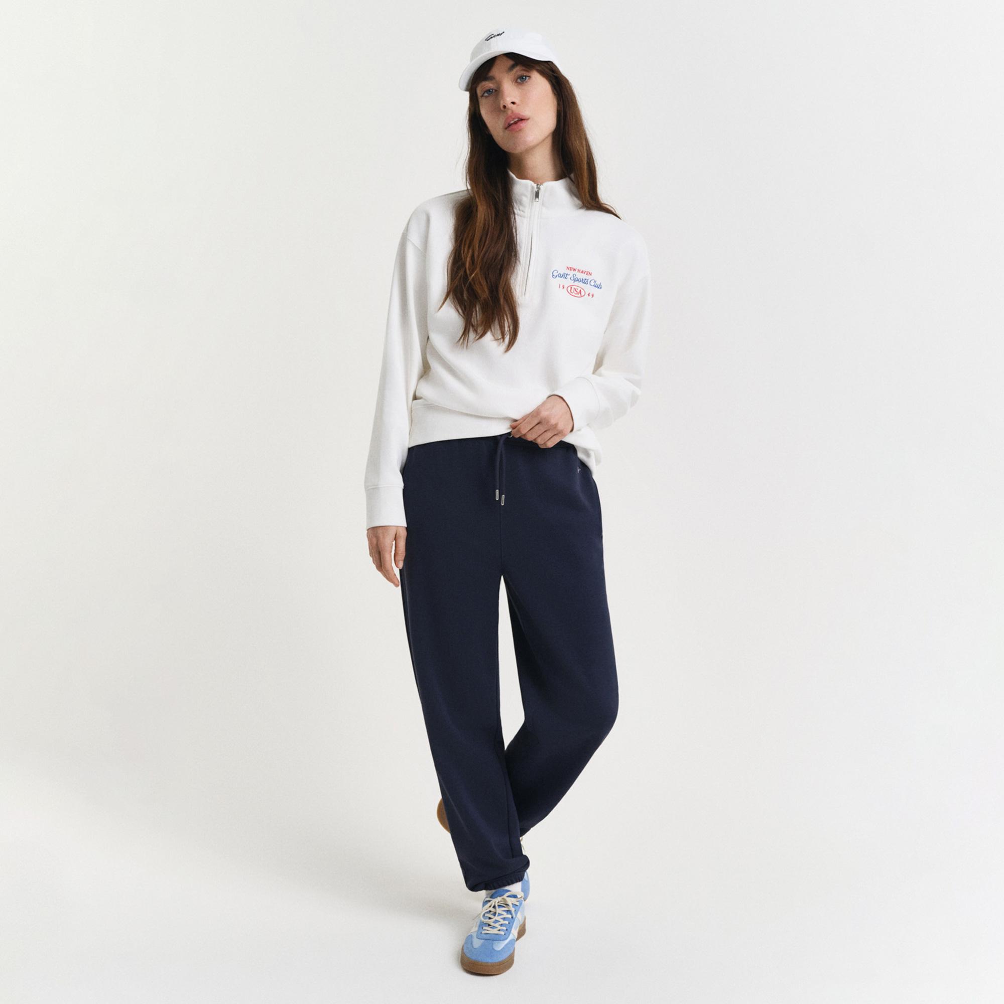 GANT Kadın Lacivert Regular Fit Eşofman Altı