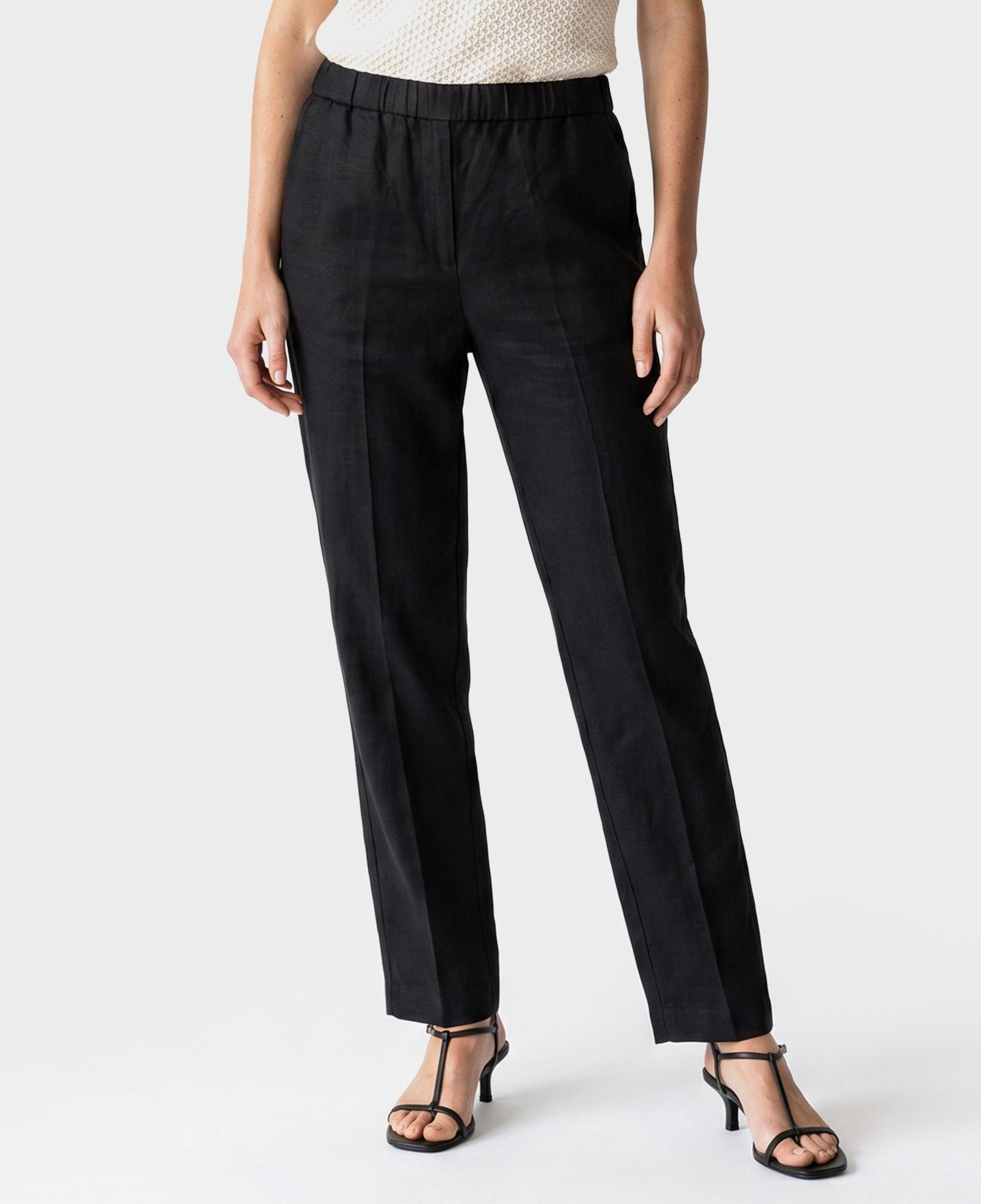 GANT Kadın Siyah Relaxed Fit Pantolon