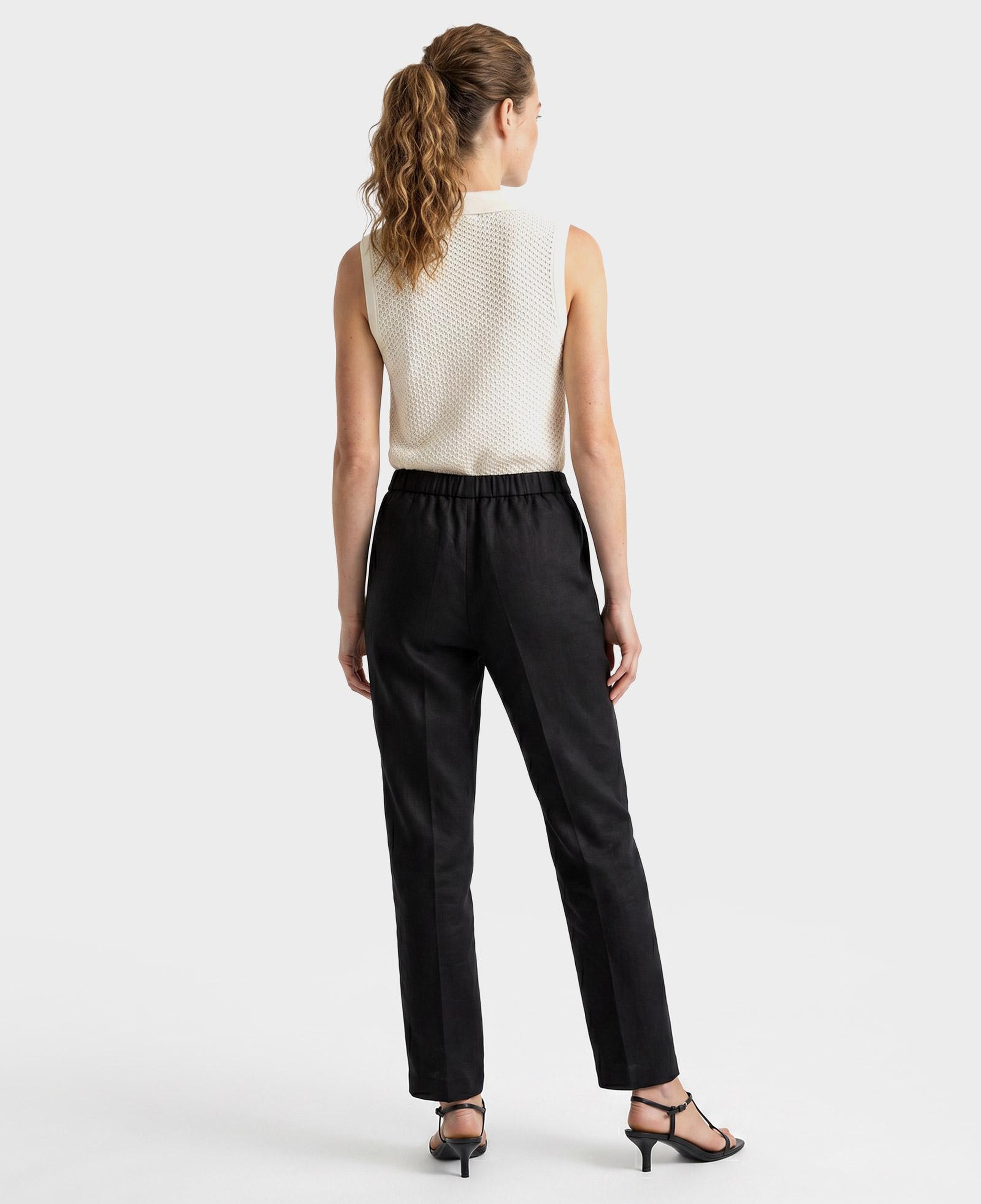 GANT Kadın Siyah Relaxed Fit Pantolon