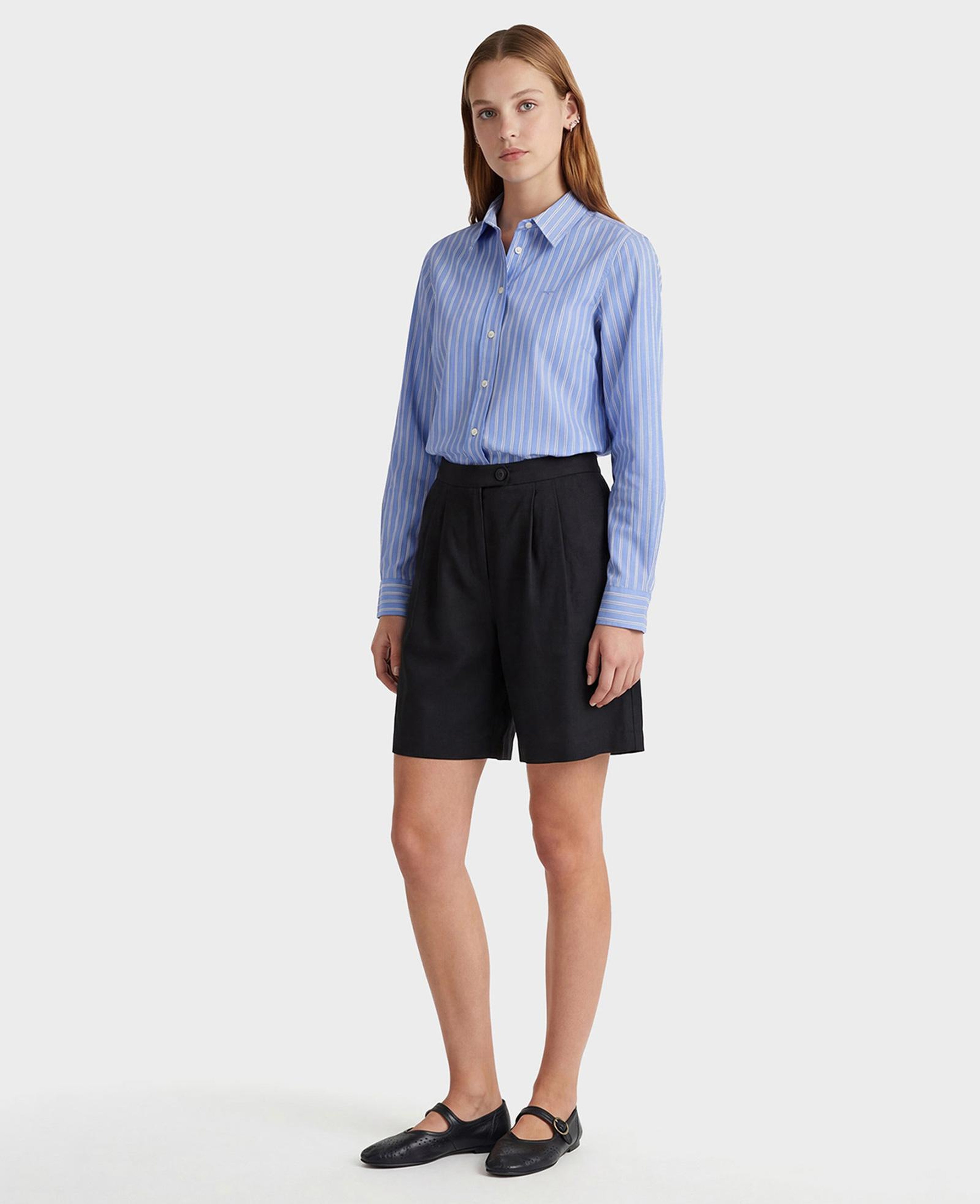 GANT Kadın Mavi Regular Fit Çizgili Gömlek