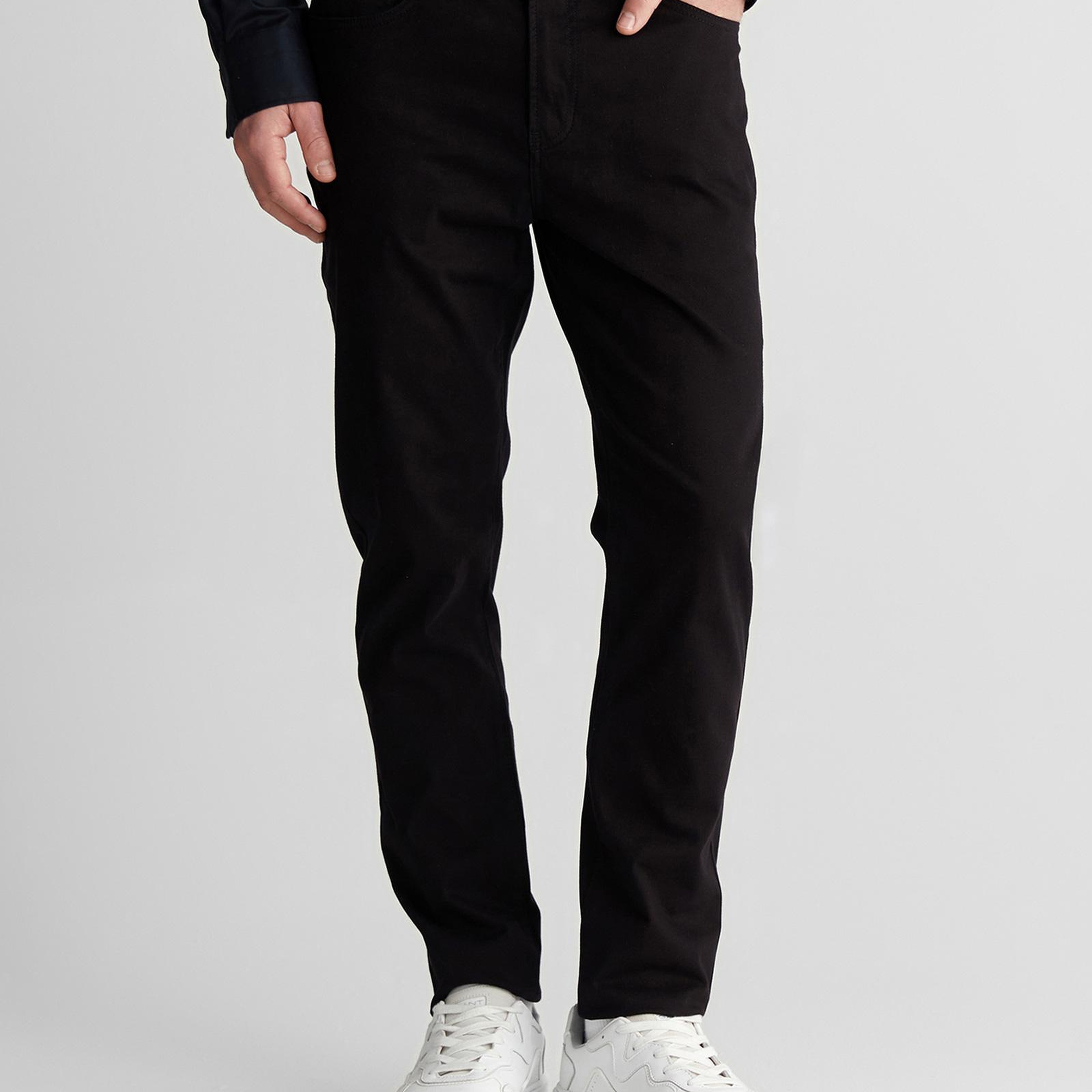 GANT Erkek Siyah Slim Fit Pantolon