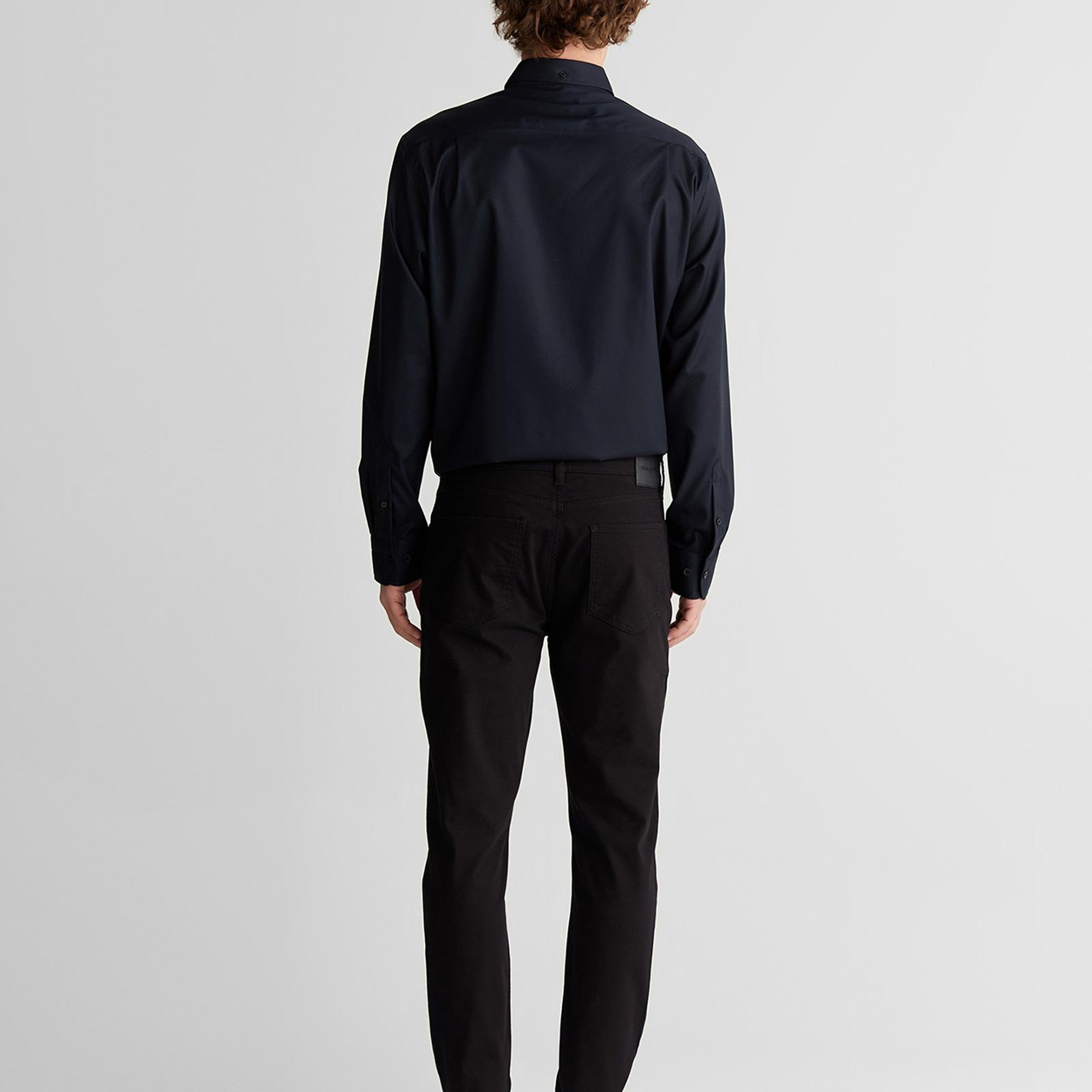 GANT Erkek Siyah Slim Fit Pantolon