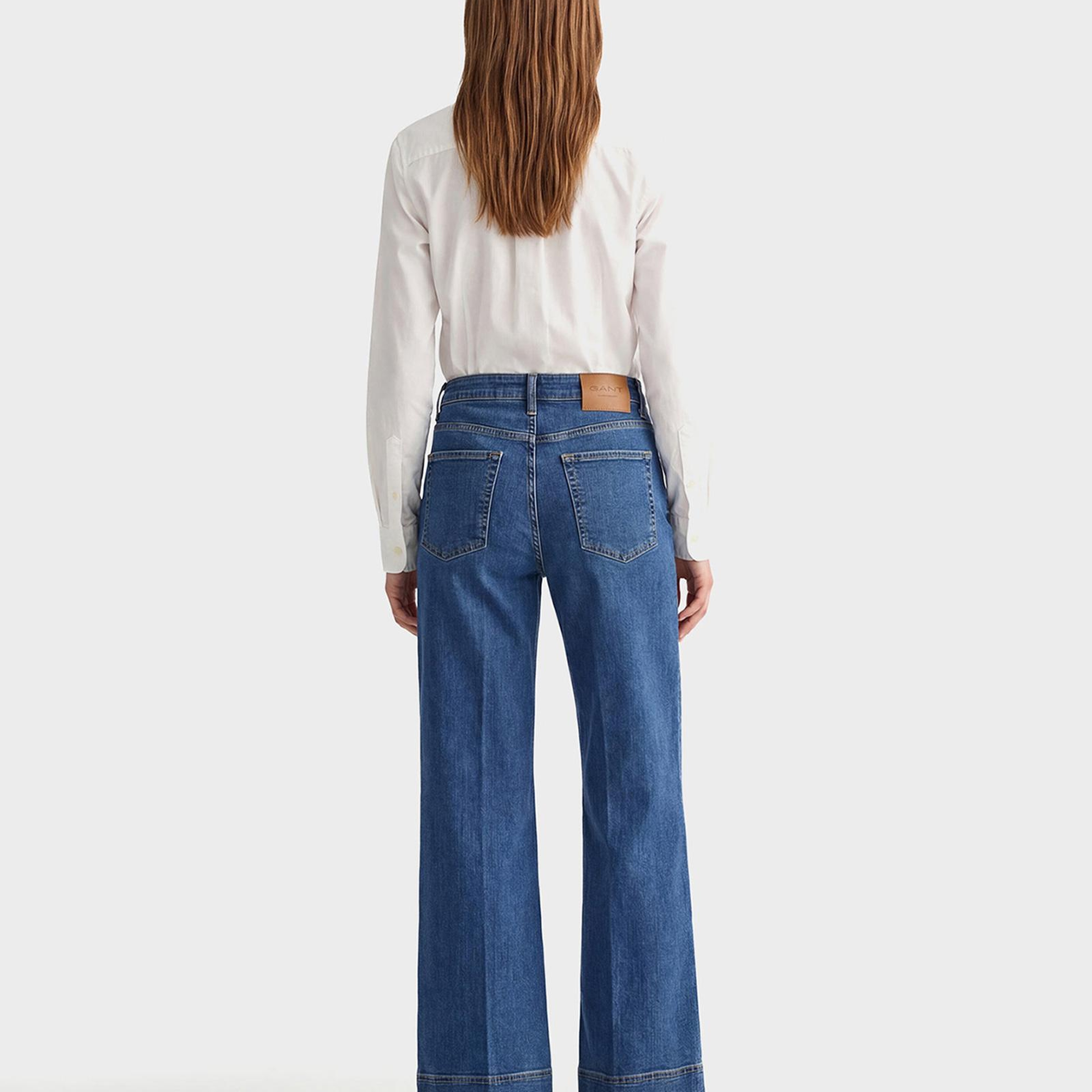 GANT Kadın Mavi Regular Fit Jean