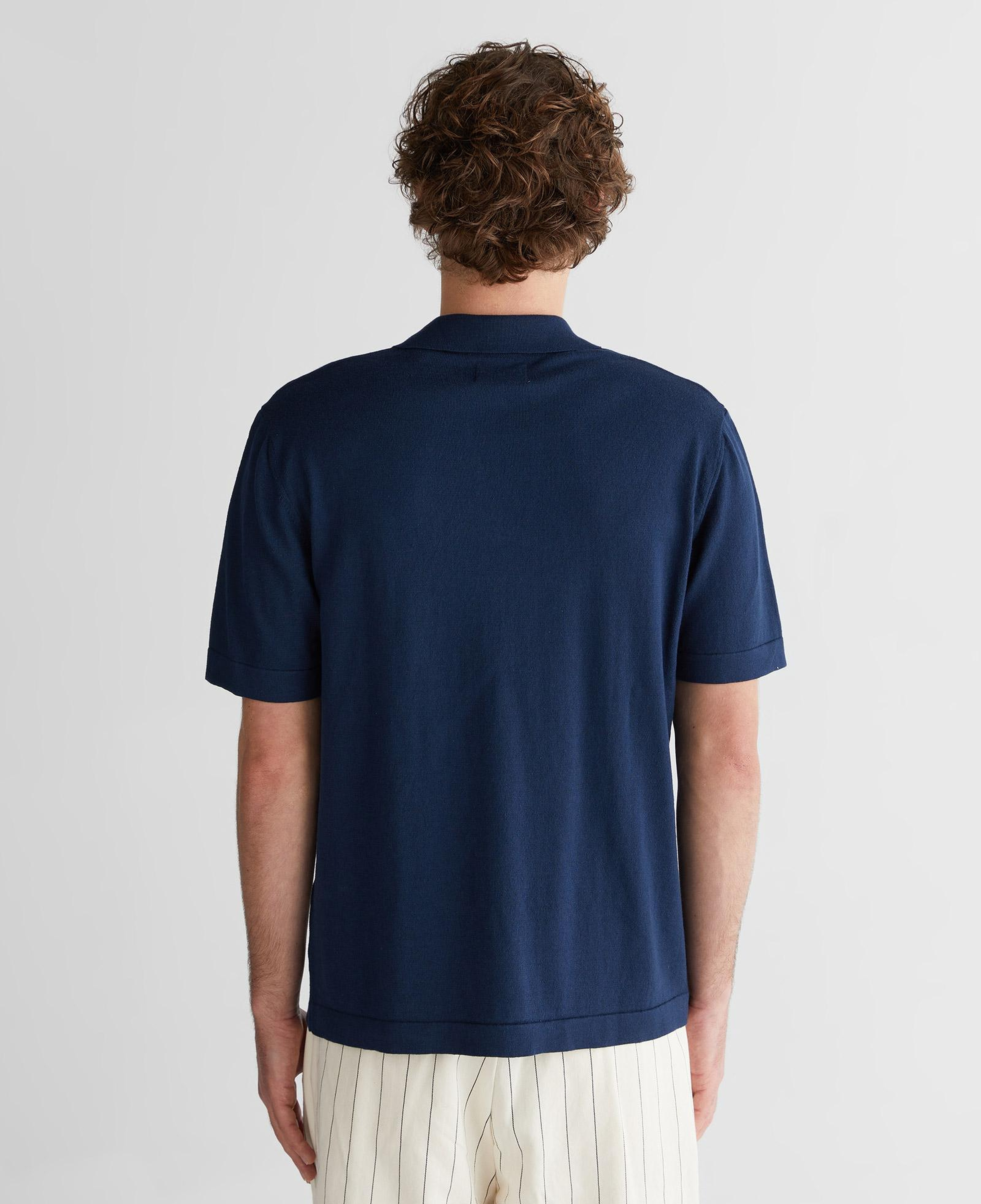 GANT Erkek Lacivert Regular Fit Polo Yaka Kısa Kollu Triko
