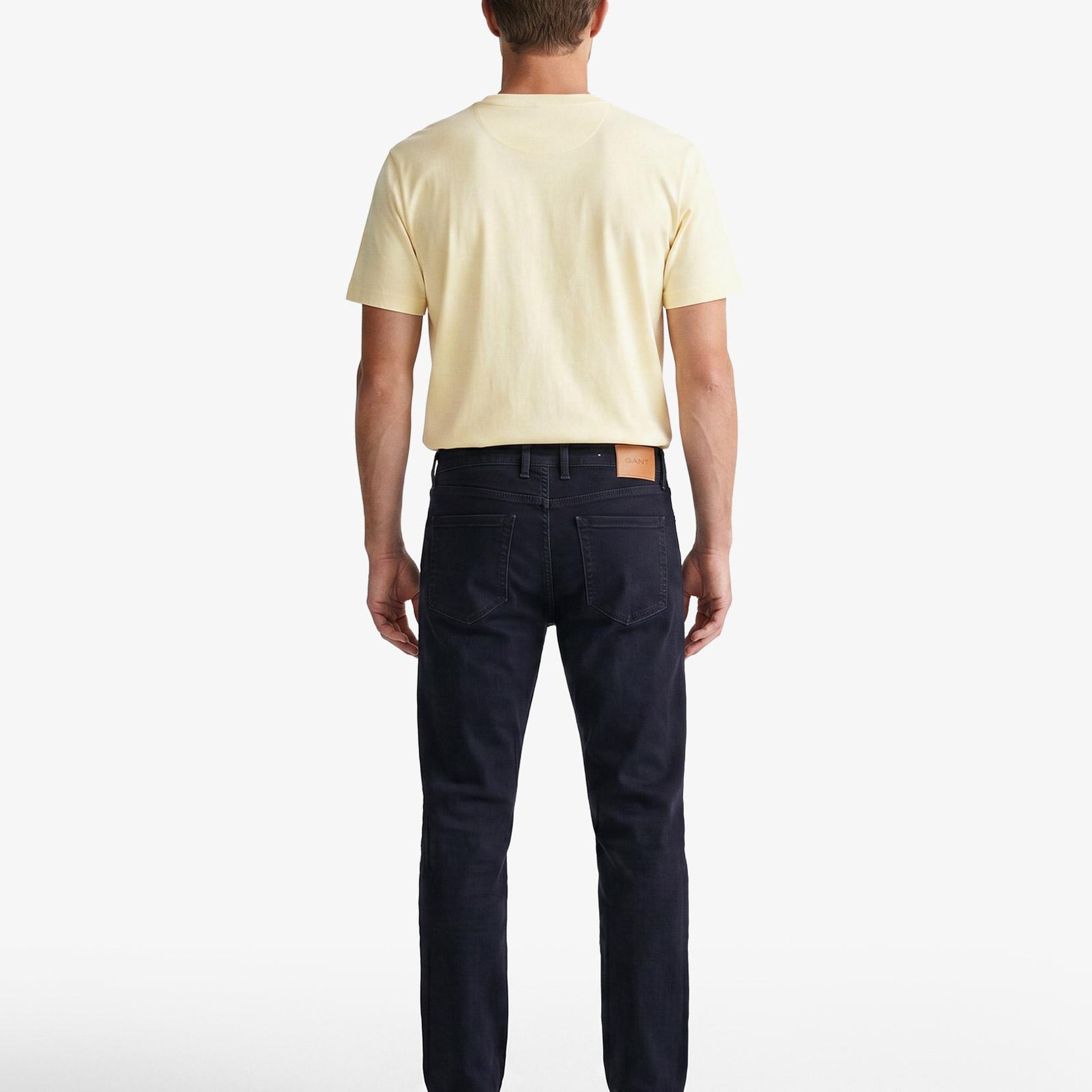GANT Erkek Lacivert Regular Fit Logolu Jean