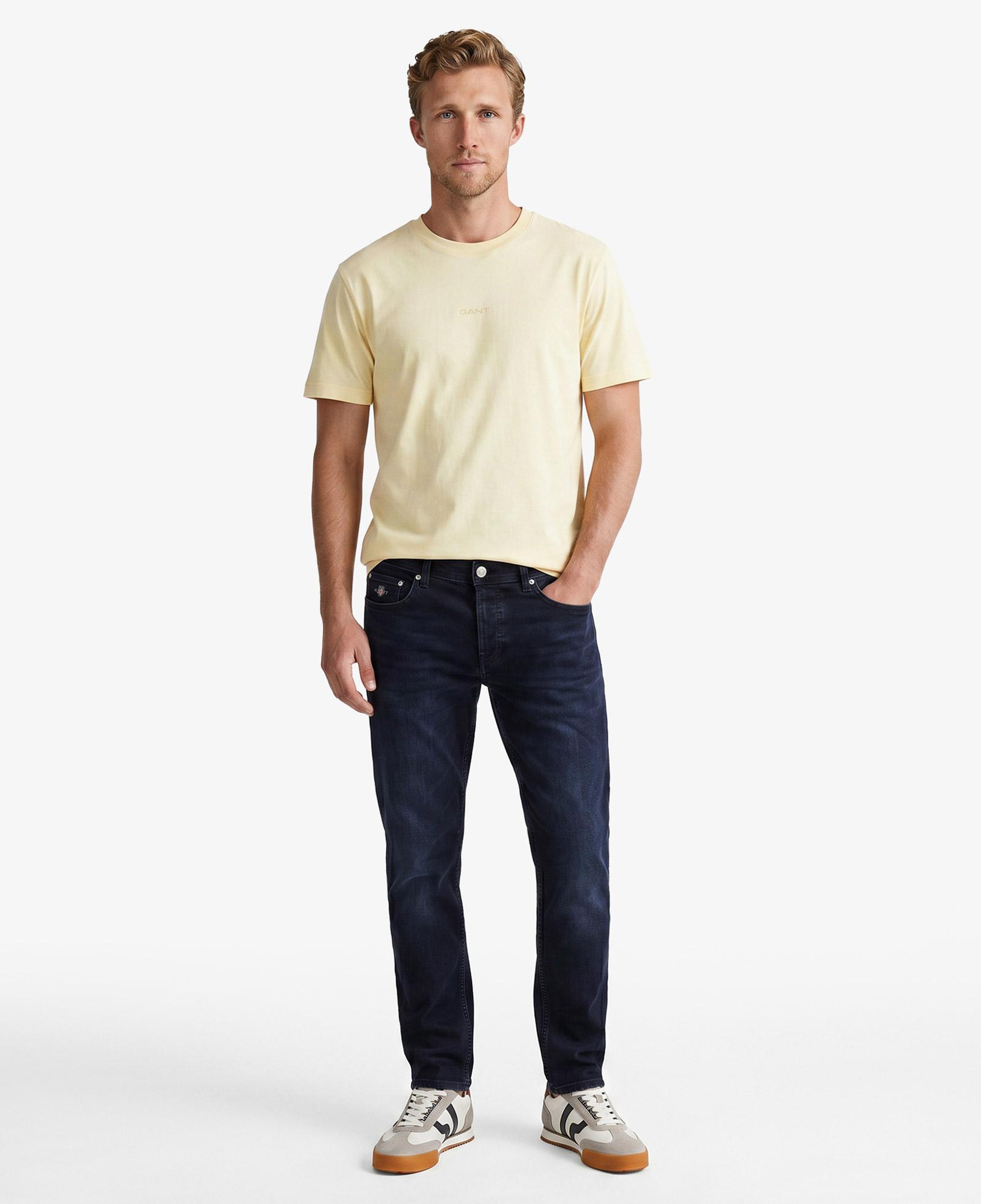 GANT Erkek Lacivert Regular Fit Logolu Jean