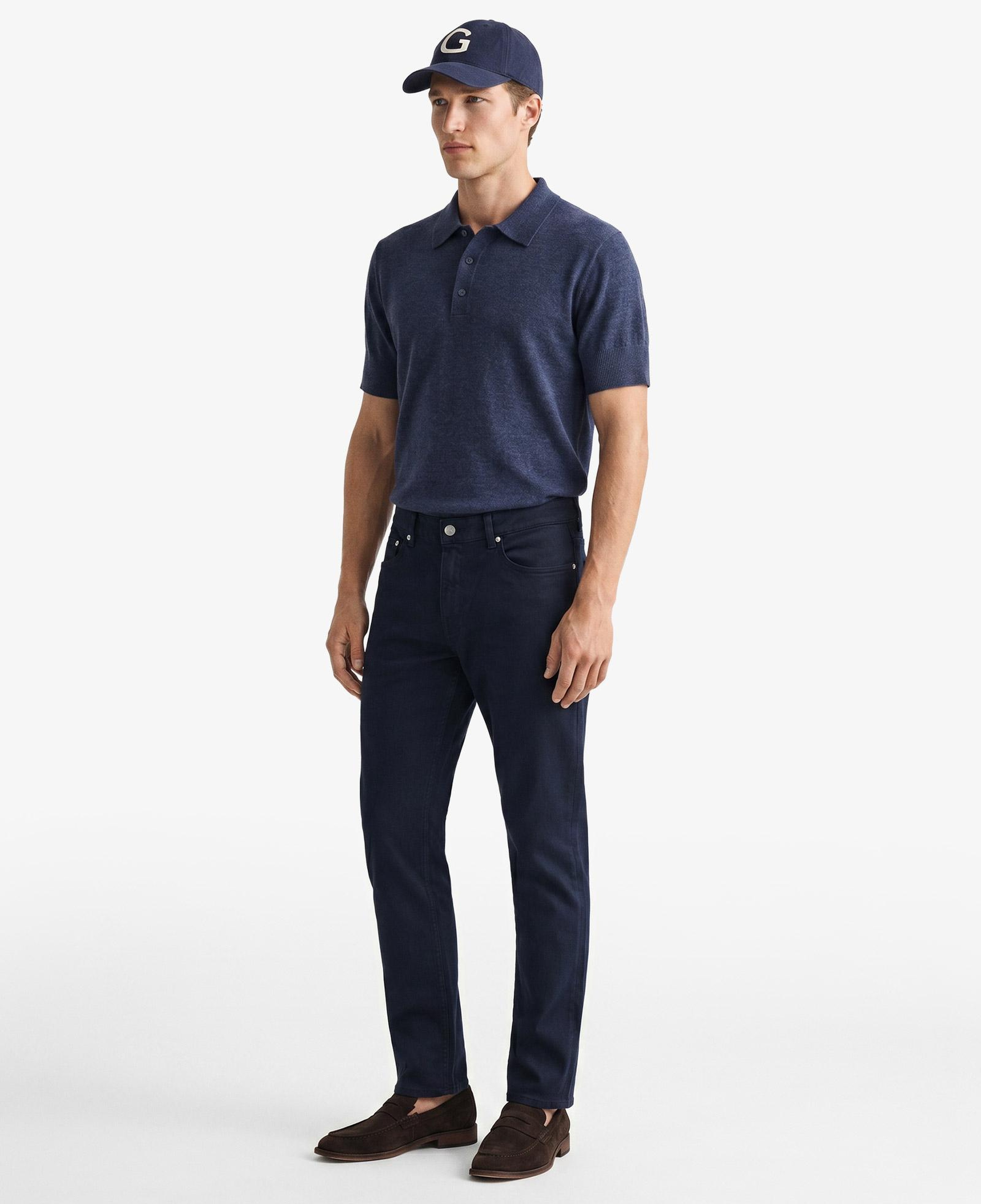 GANT Erkek Lacivert Slim Fit Jean