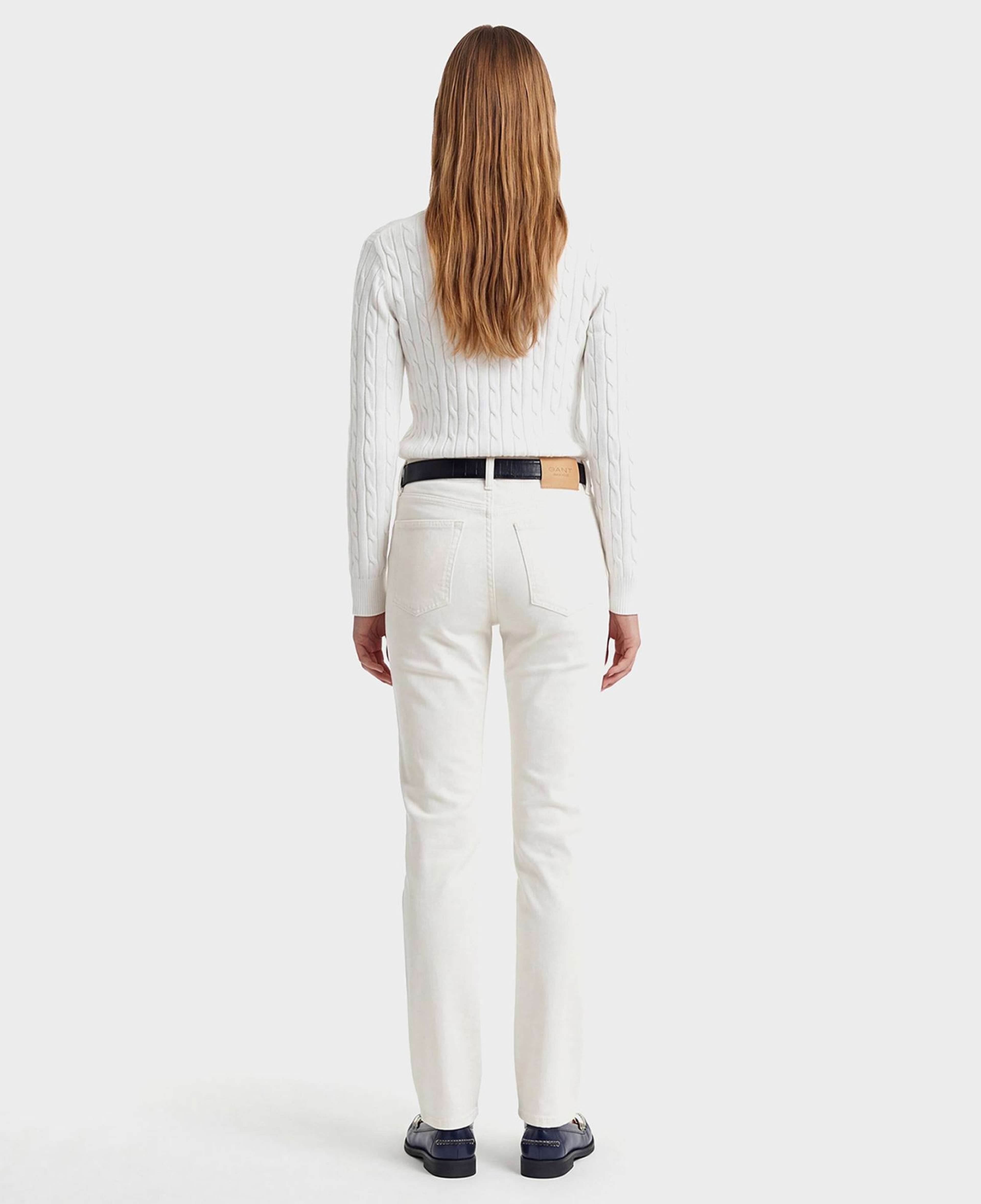 GANT Kadın Beyaz Regular Fit Jean