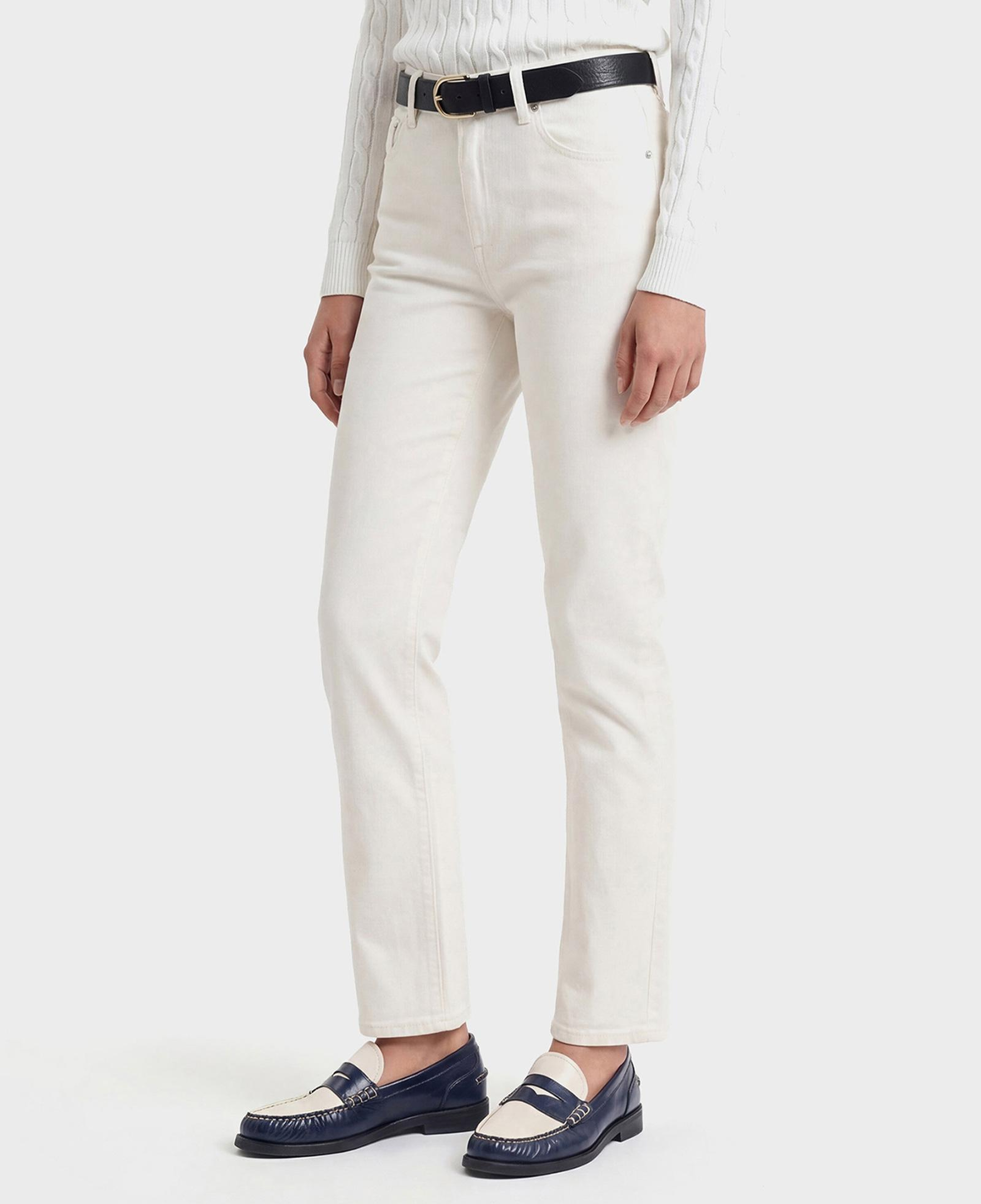 GANT Kadın Beyaz Regular Fit Jean